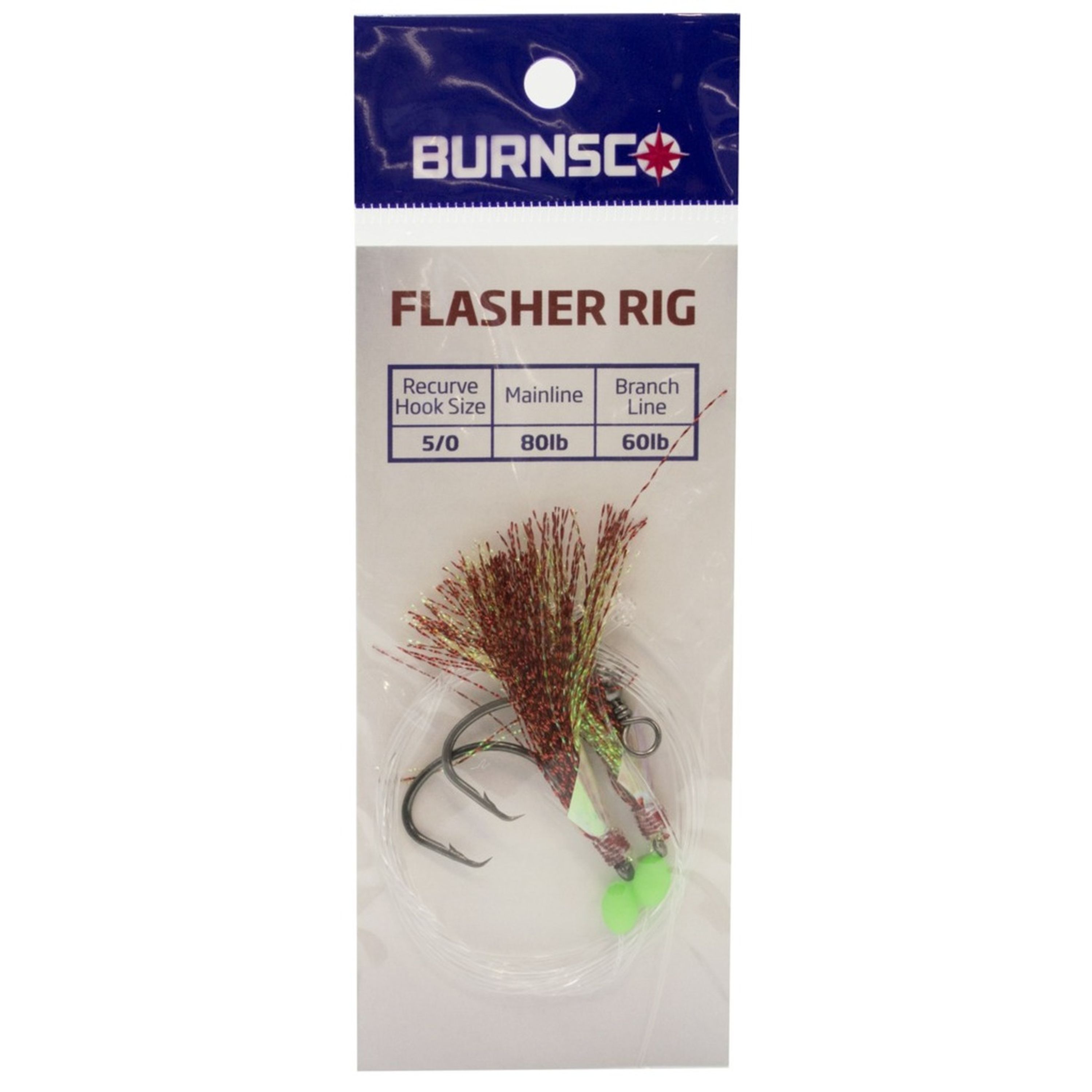 Flasher Rig Burnsco 5/0 Chart/Red