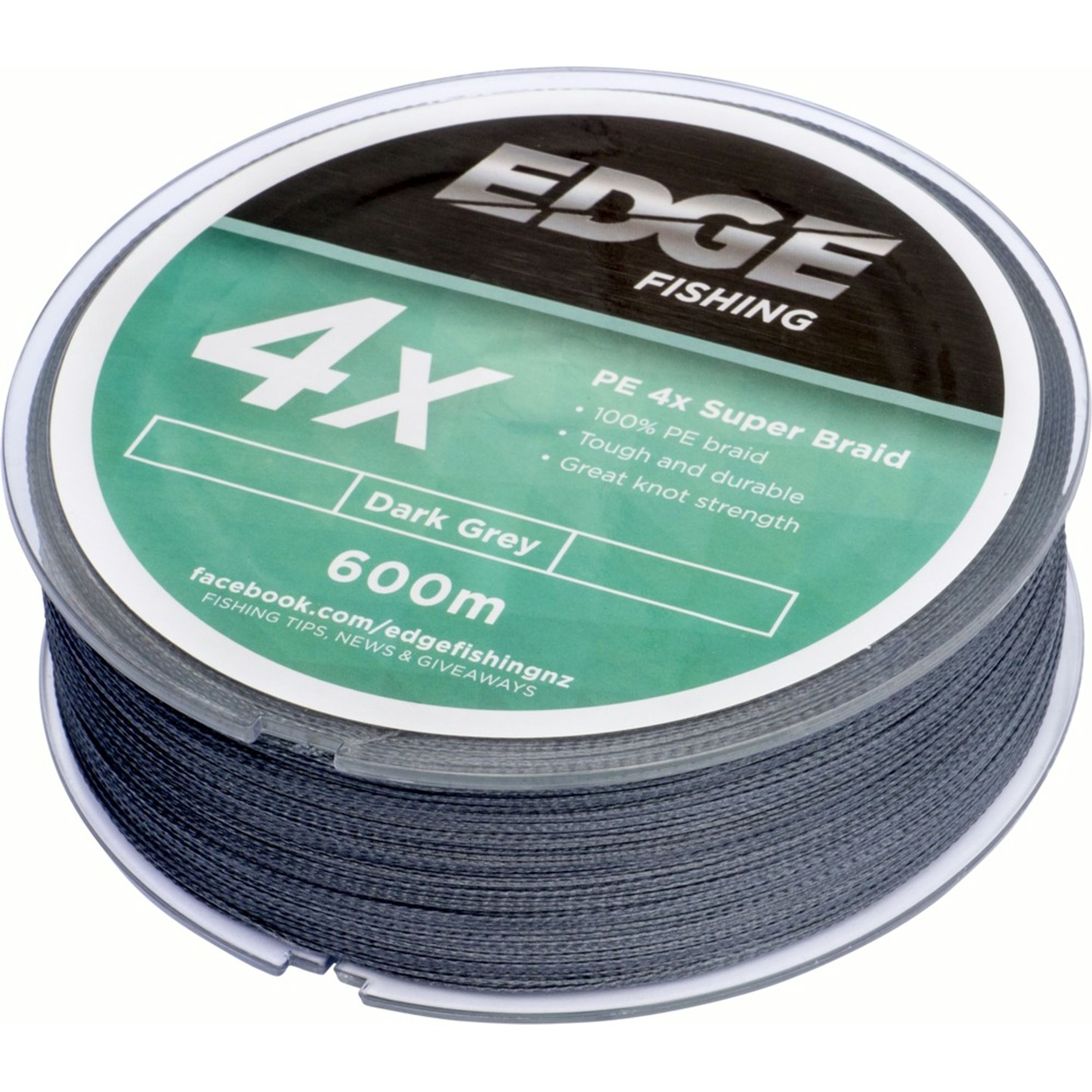 Edge Braid 50lb PE 4X Grey 600m