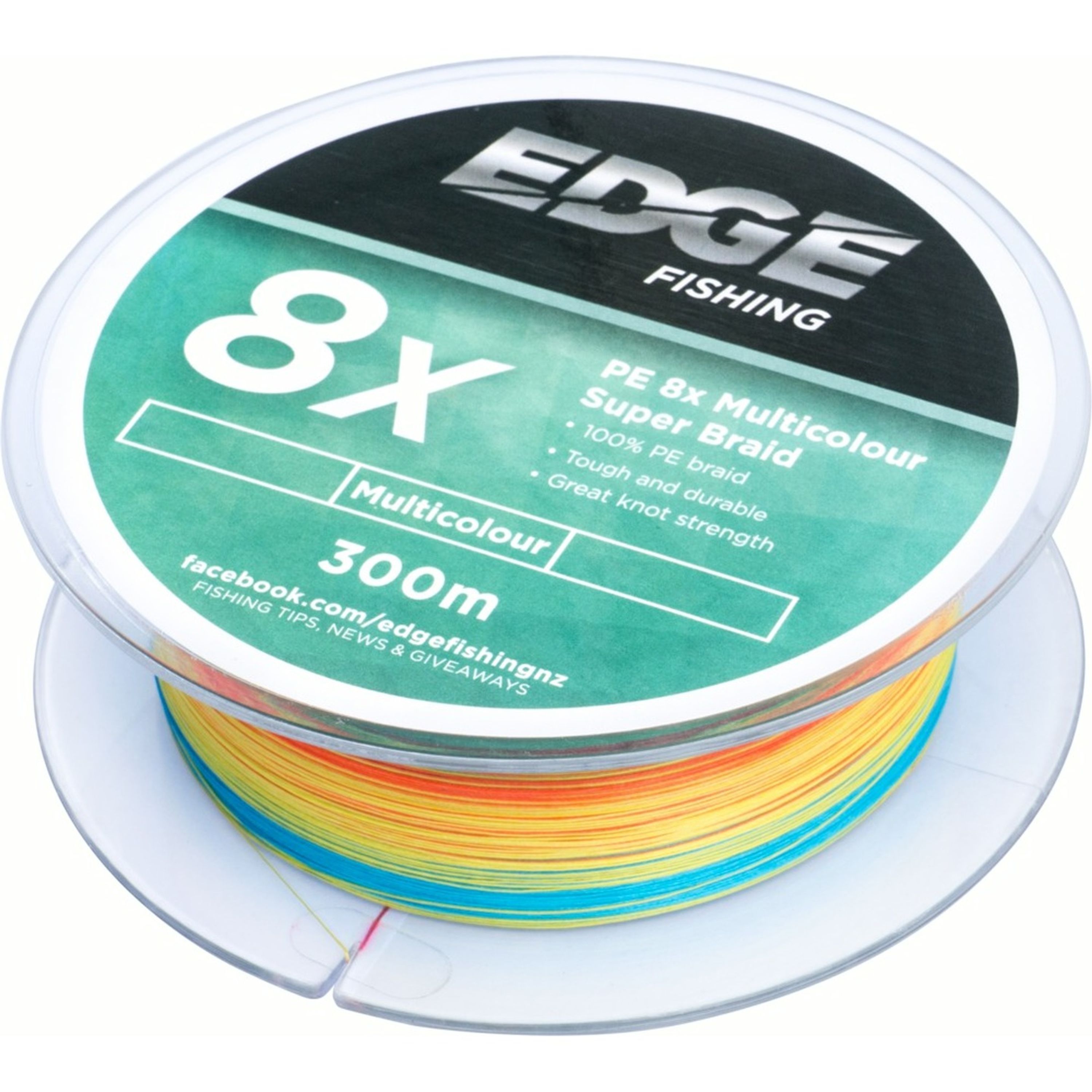 Edge Braid PE 8X Multi Colour 300m 80LB