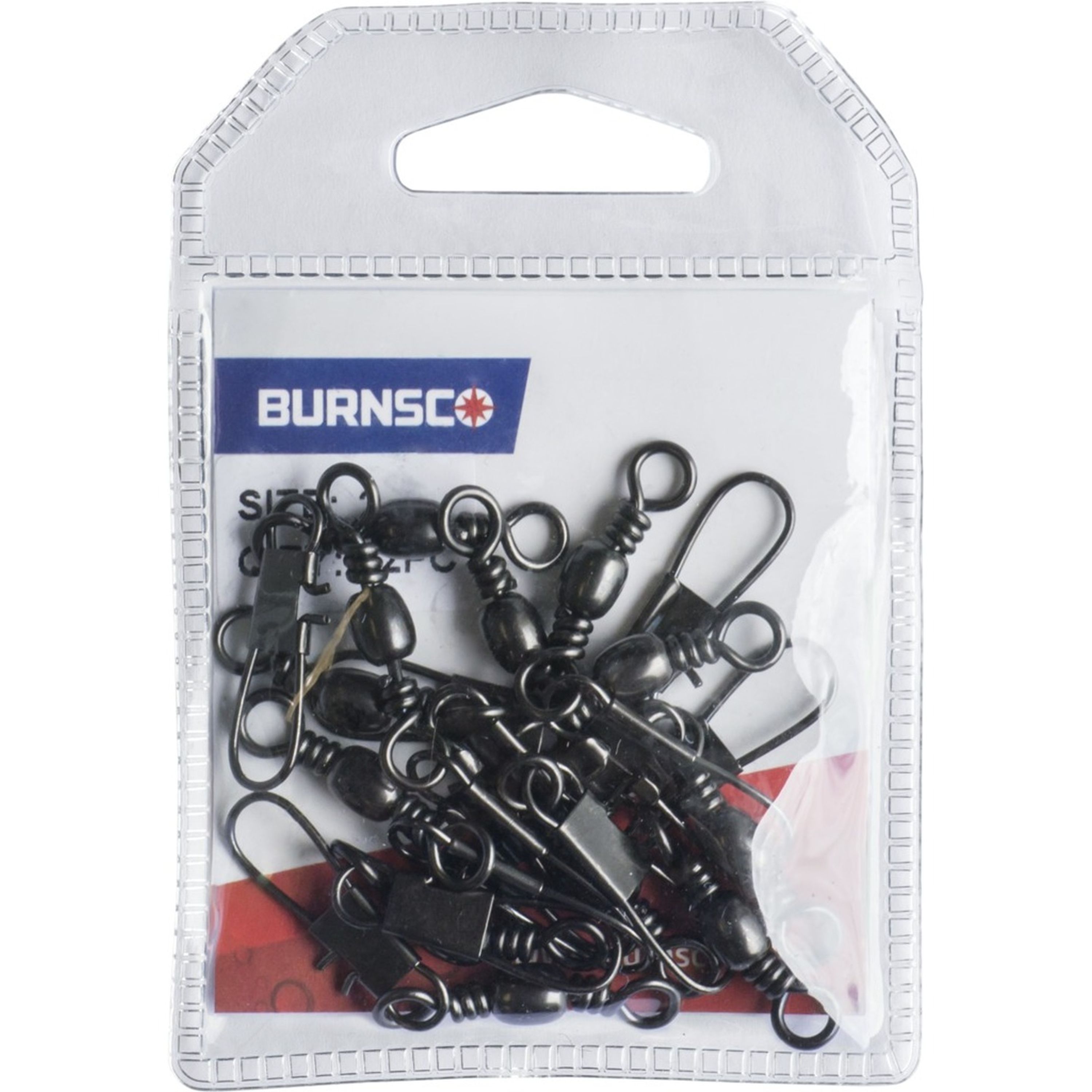 Burnsco Barrel Swivel Snap 8pc 1/0