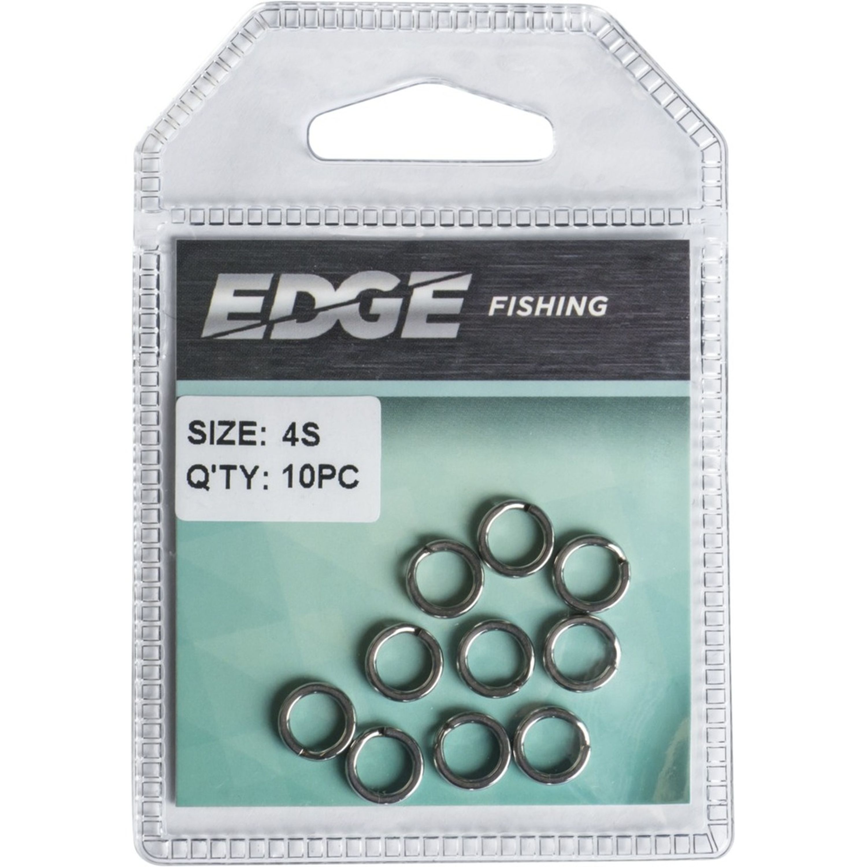 Edge Split Ring HD SS Small 10pc 3S
