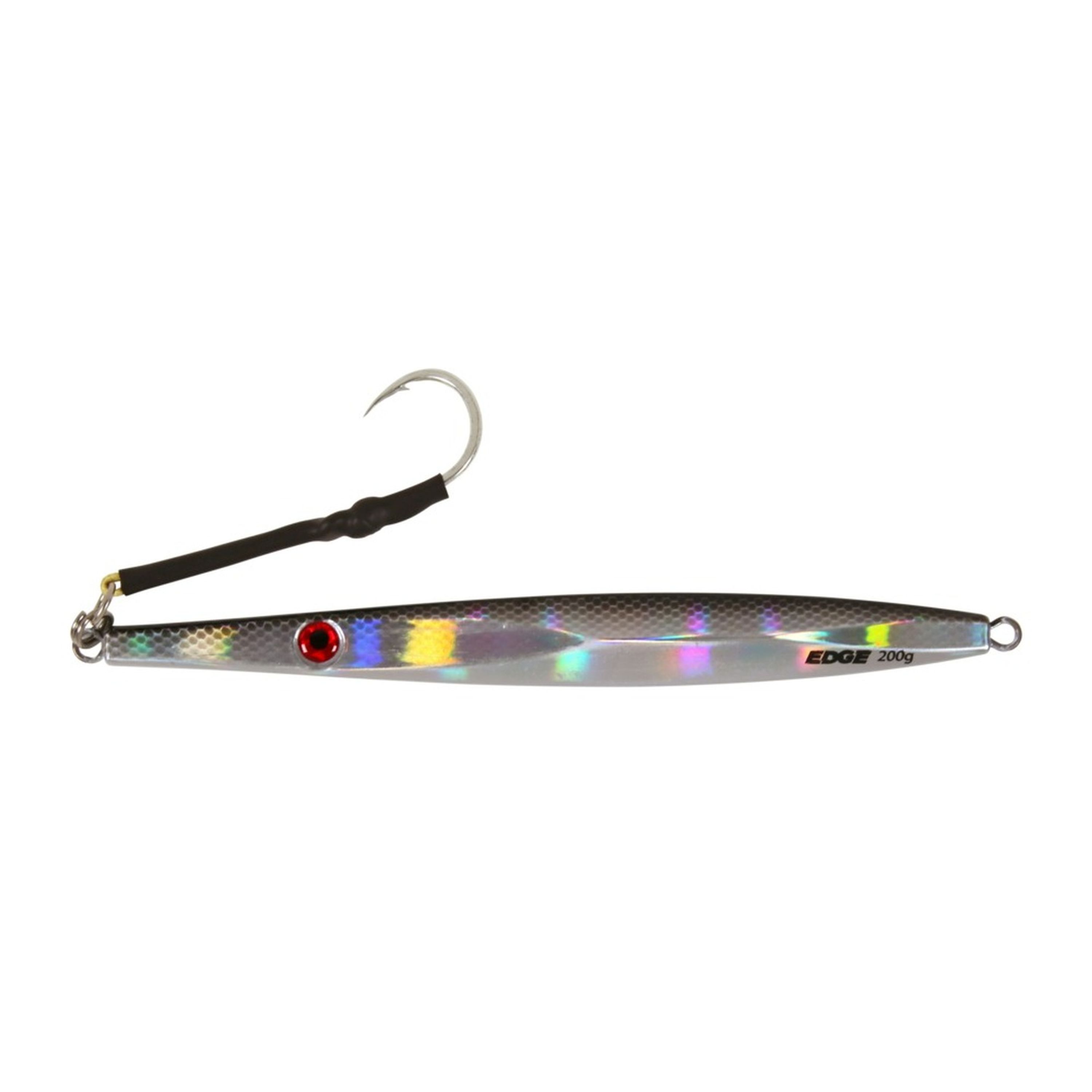 Edge 200g Flutter Jig Black/Silver