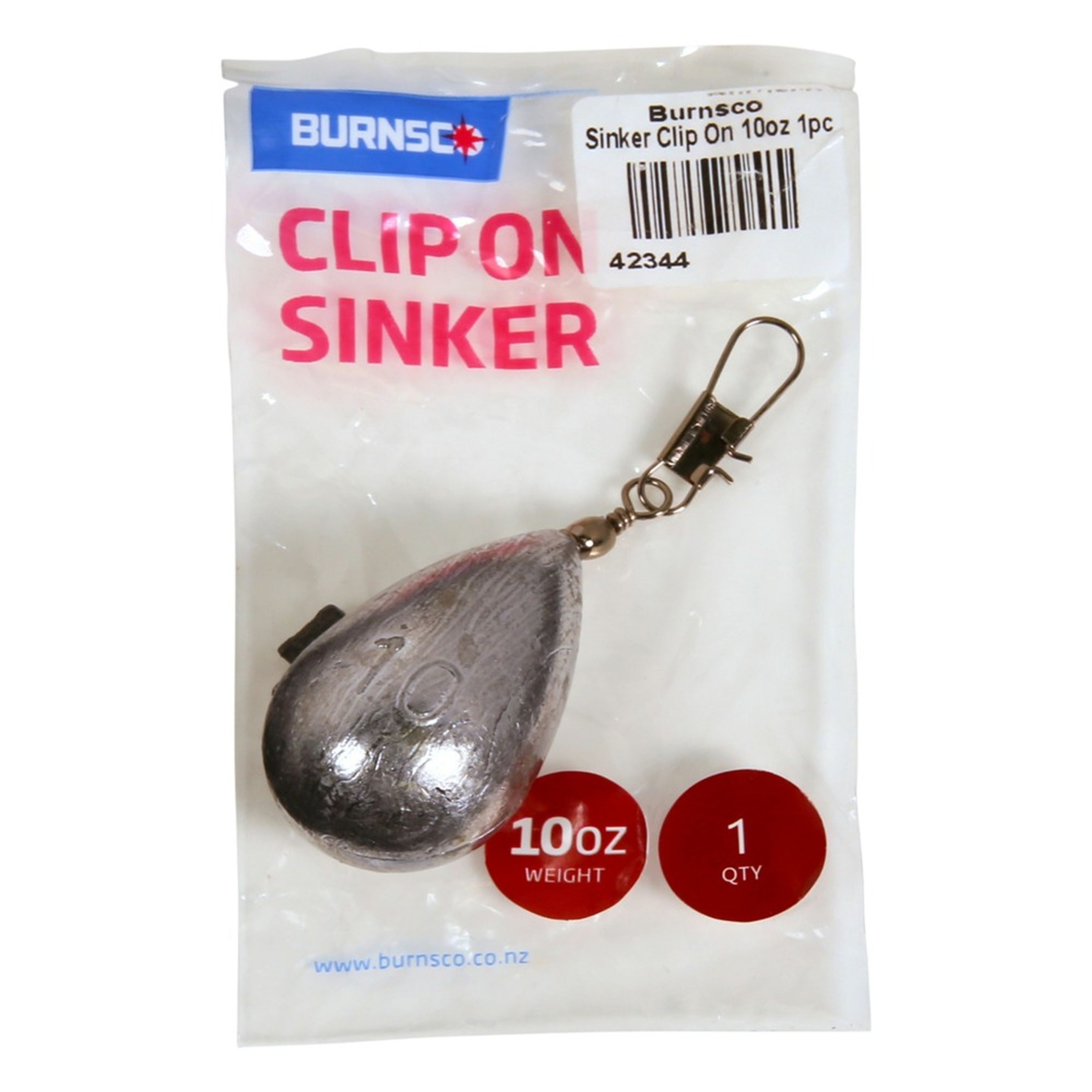 Clip on Sinker 10oz 1pk