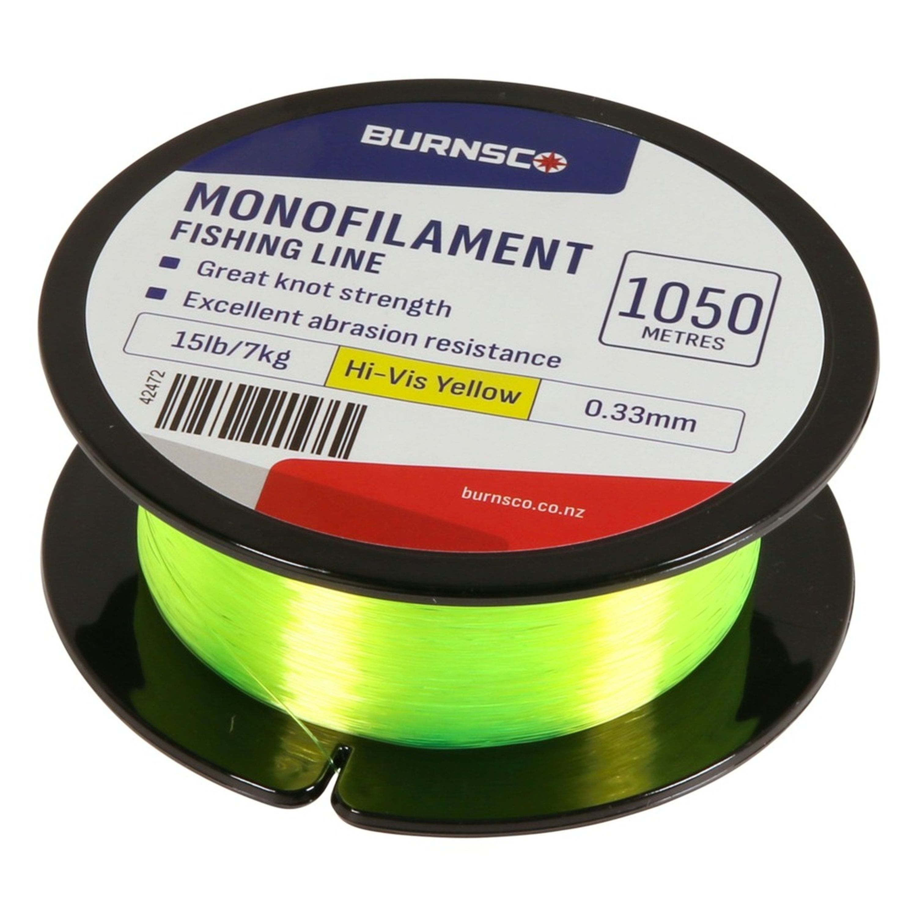 Burnsco Hi-Vis Yellow Mono 15lb