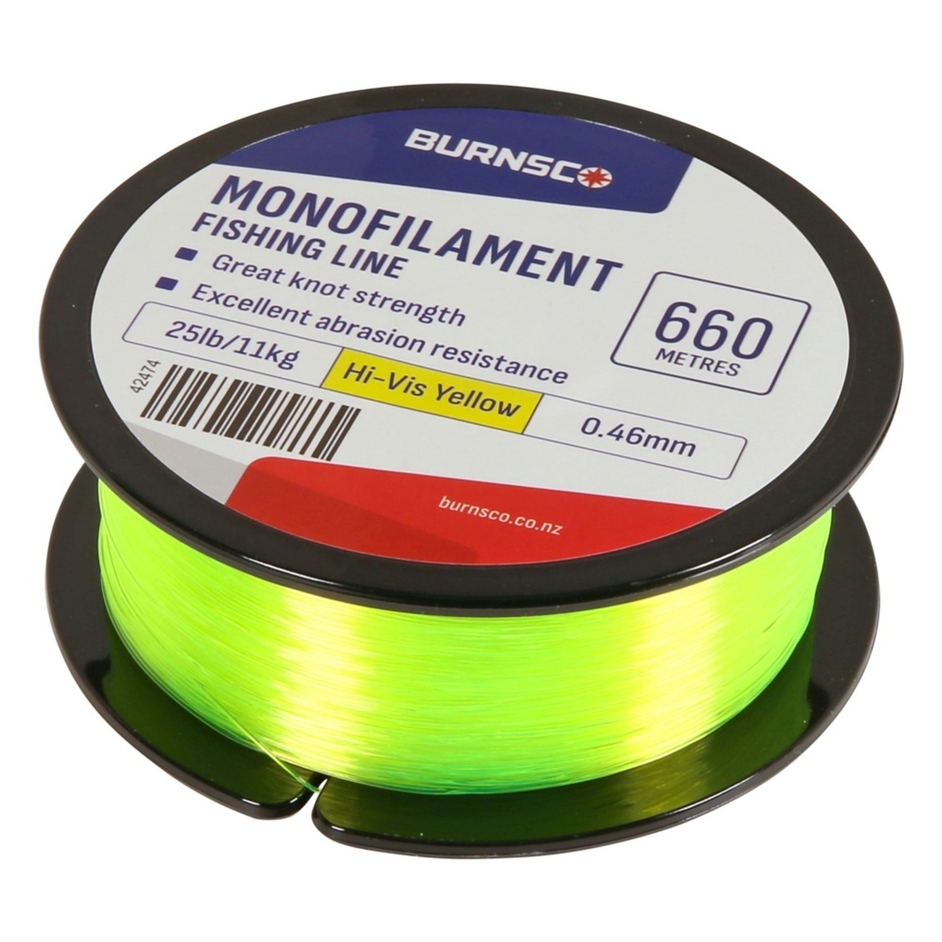 Burnsco Hi-Vis Yellow Mono 25lb