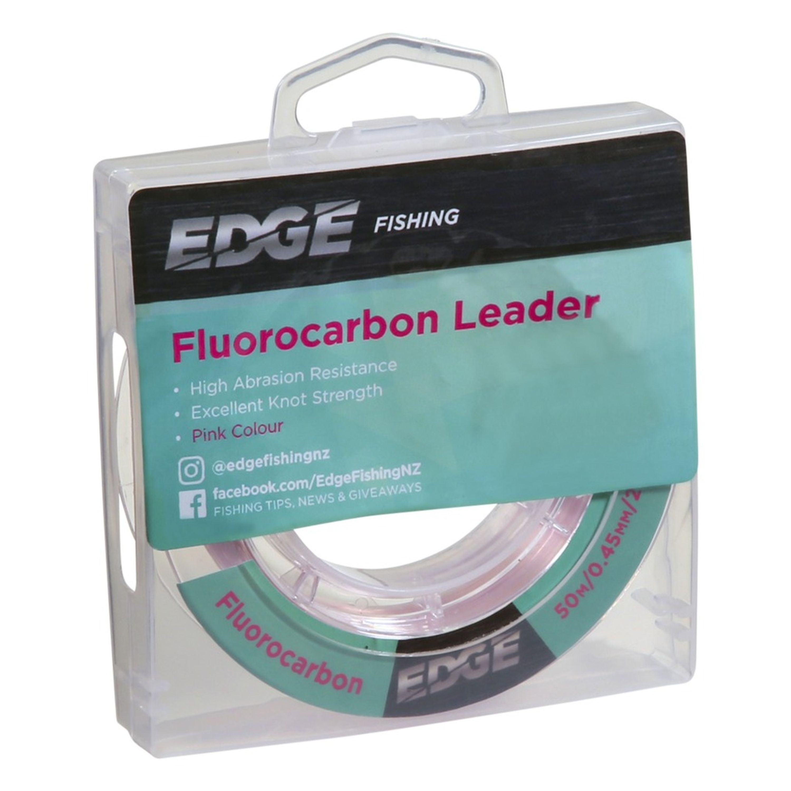 Edge Pink Fluorocarbon 25lb 50m