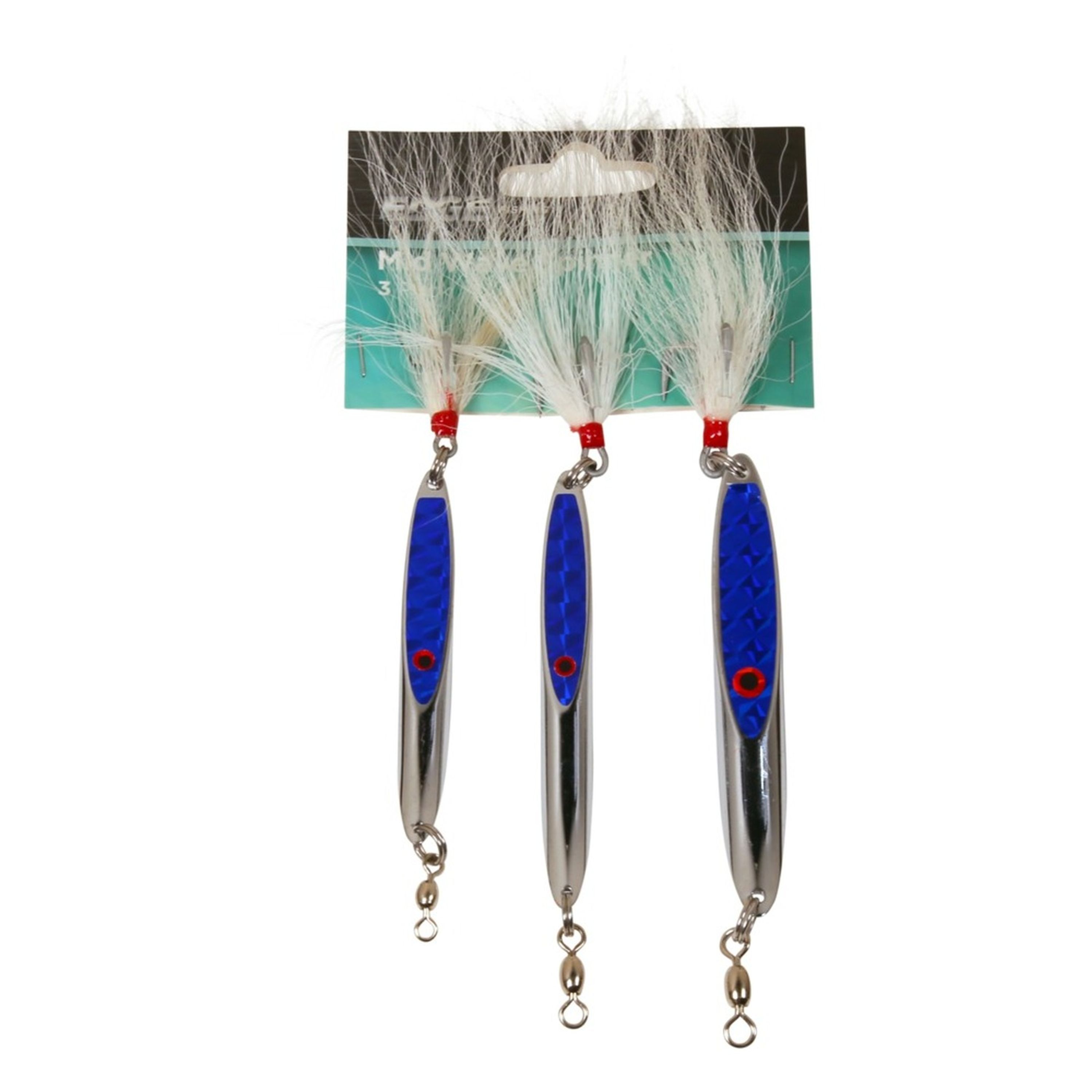 Edge Mid Wave Spinner Silver/Blue 3pk