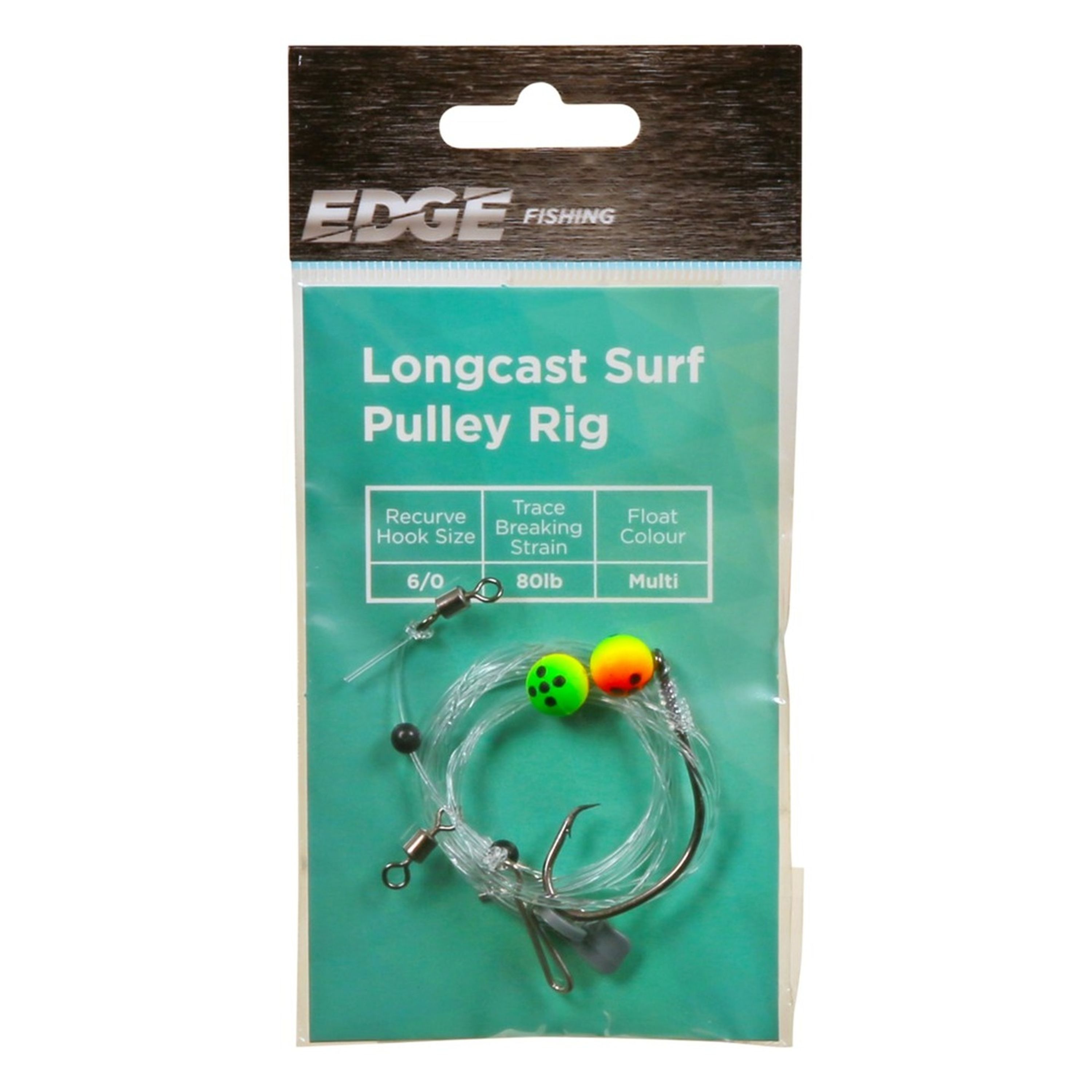 Edge Long Cast Multicolour Surf Pully Rig 6/0