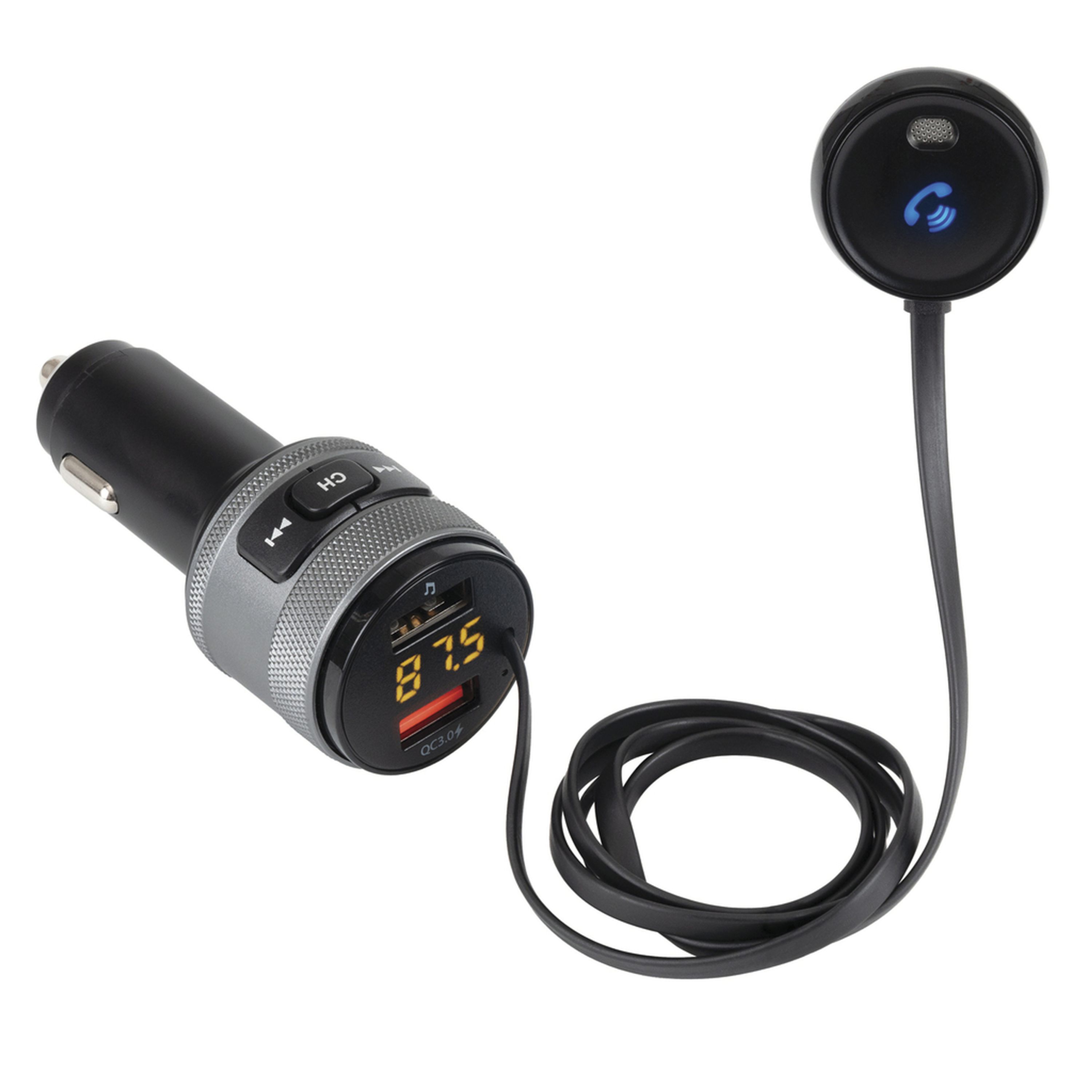 Digitech FM Transmitter with Bluetooth® Technology, USB and Microphone Extension