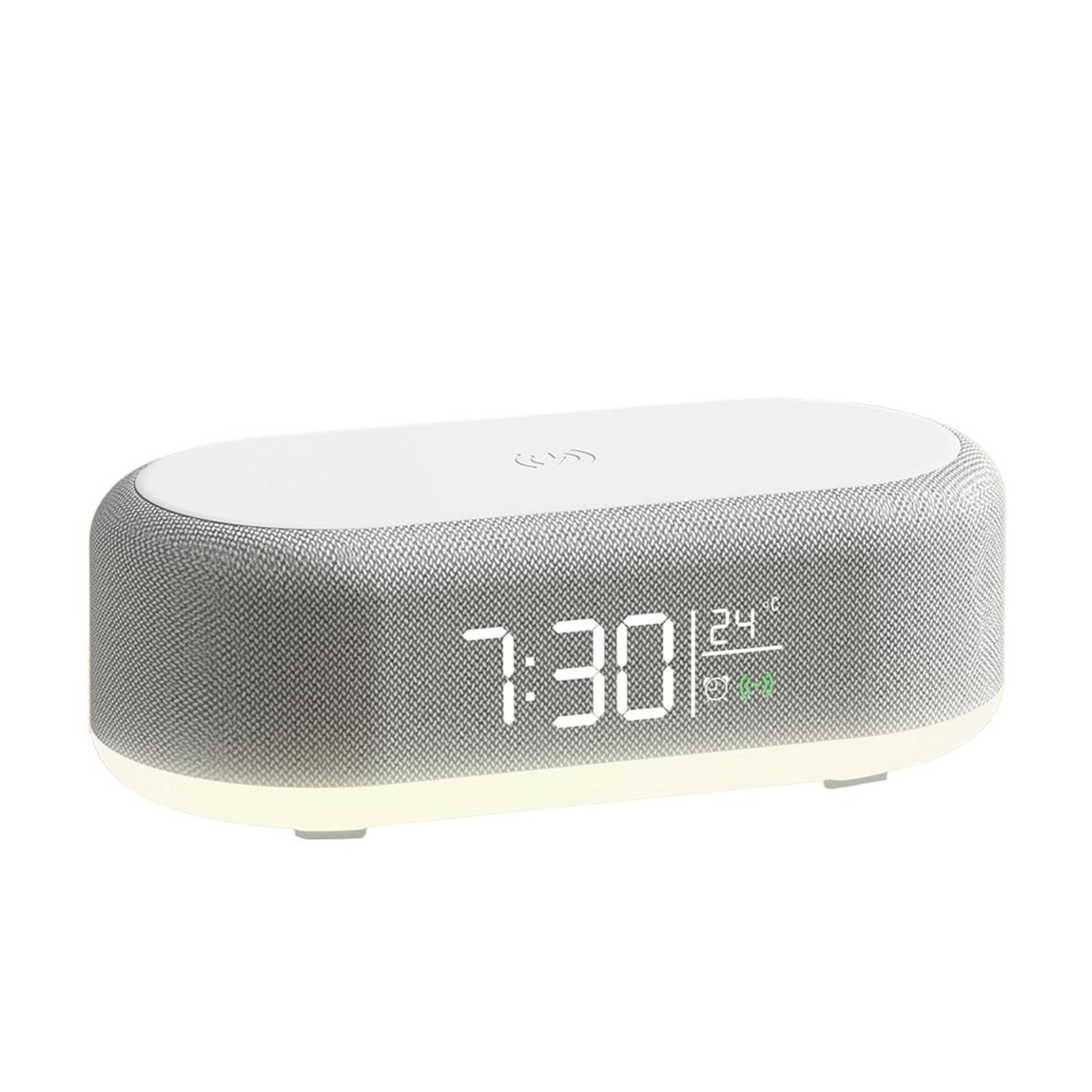 6-in-1 BT 5.3 Alarm Clock BT 5.3 speaker charging RGB night light temperature display 5W
