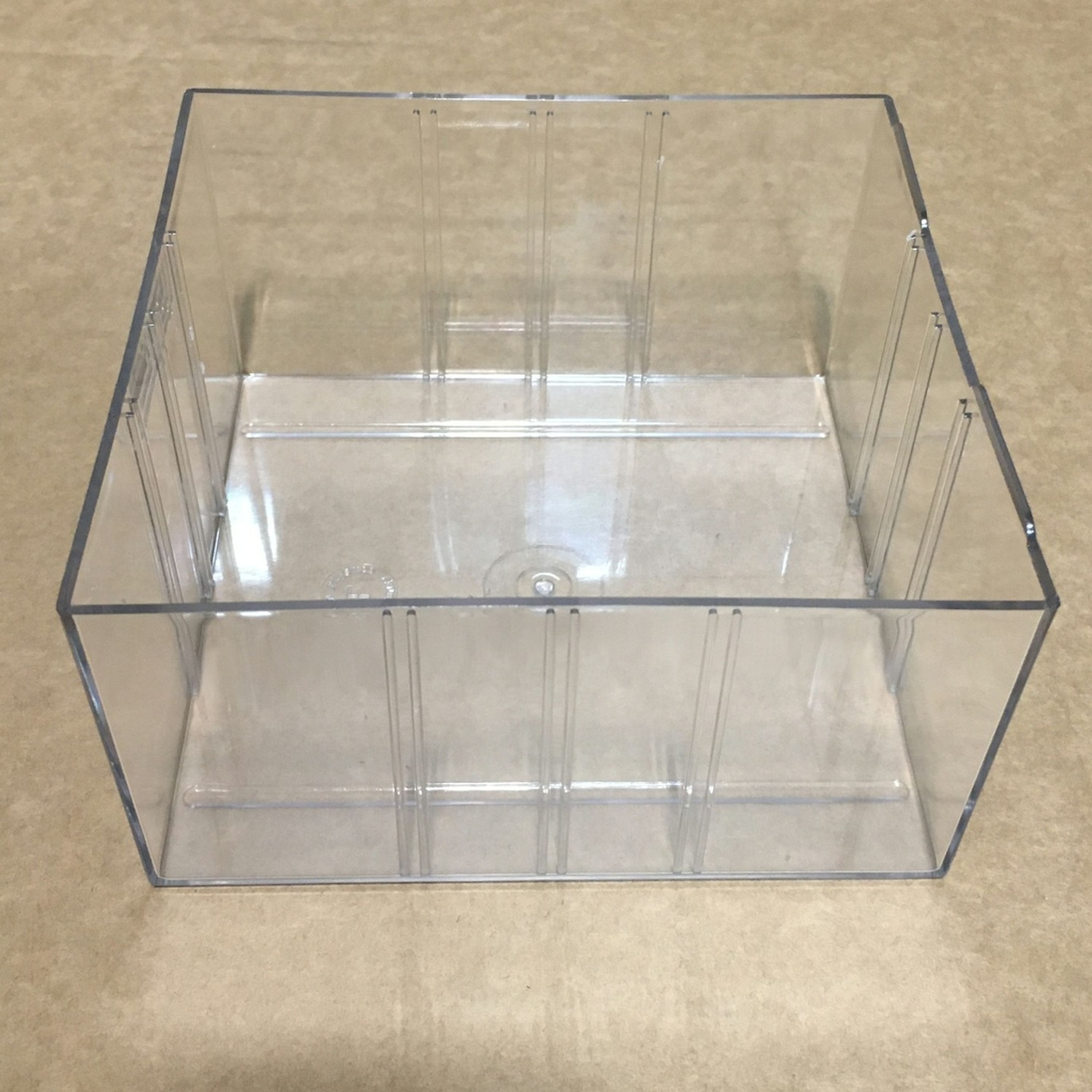 Clear plastic F-Tray 145WX145DX75H