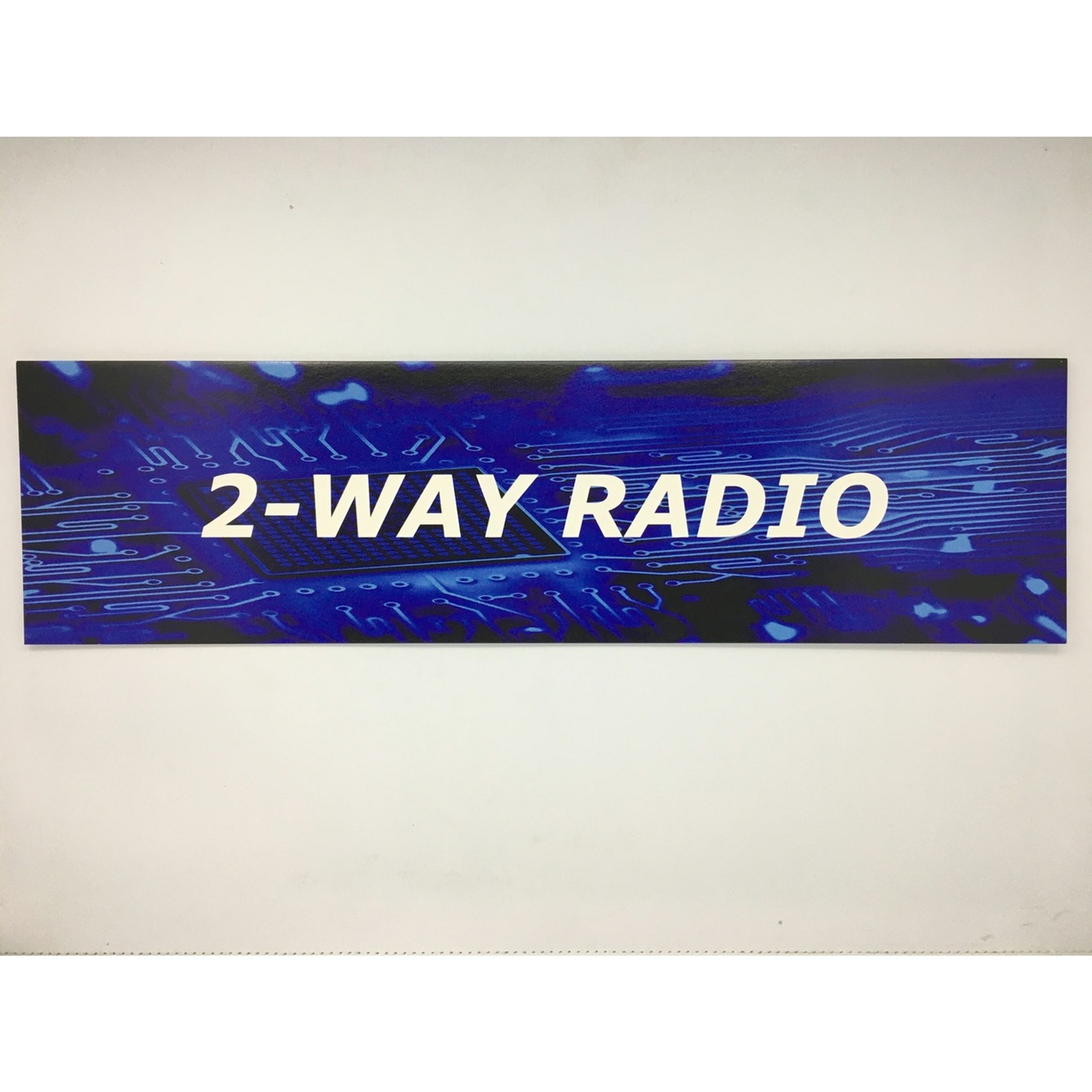 Resellers category sign blue 2-WAY RADIO