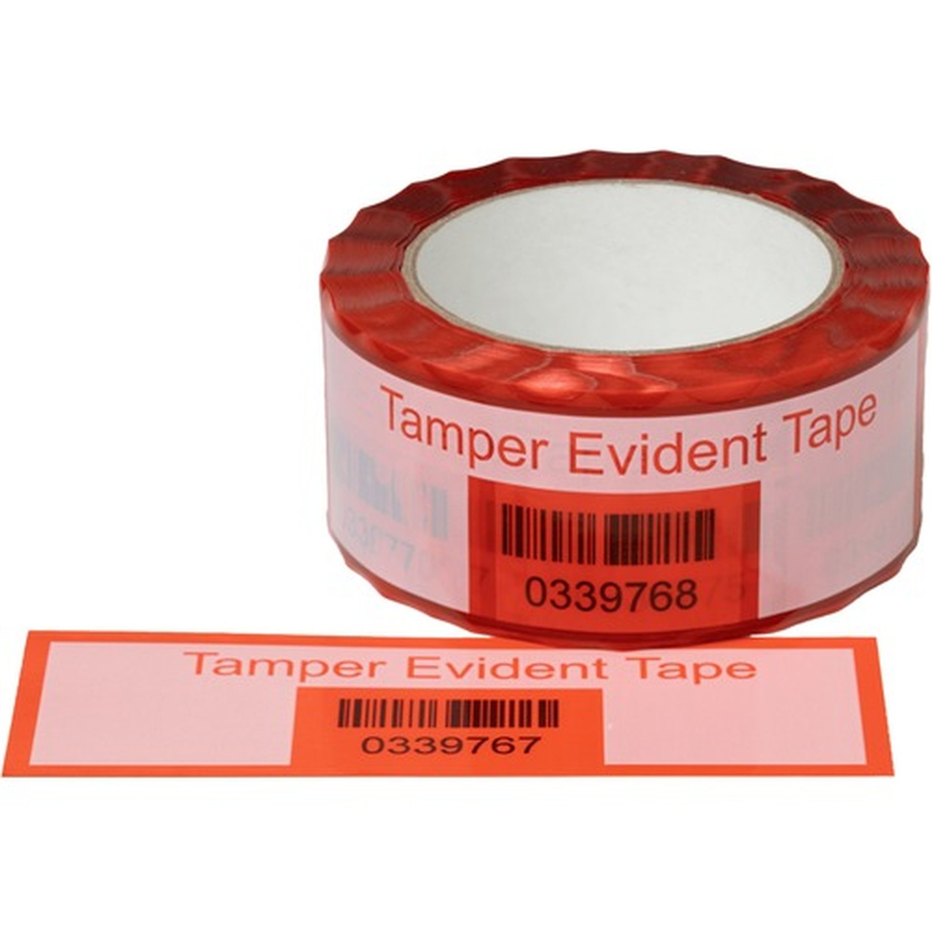 White Security Seal Tape 150mm Perf 50mm x 50m Roll Box of 20