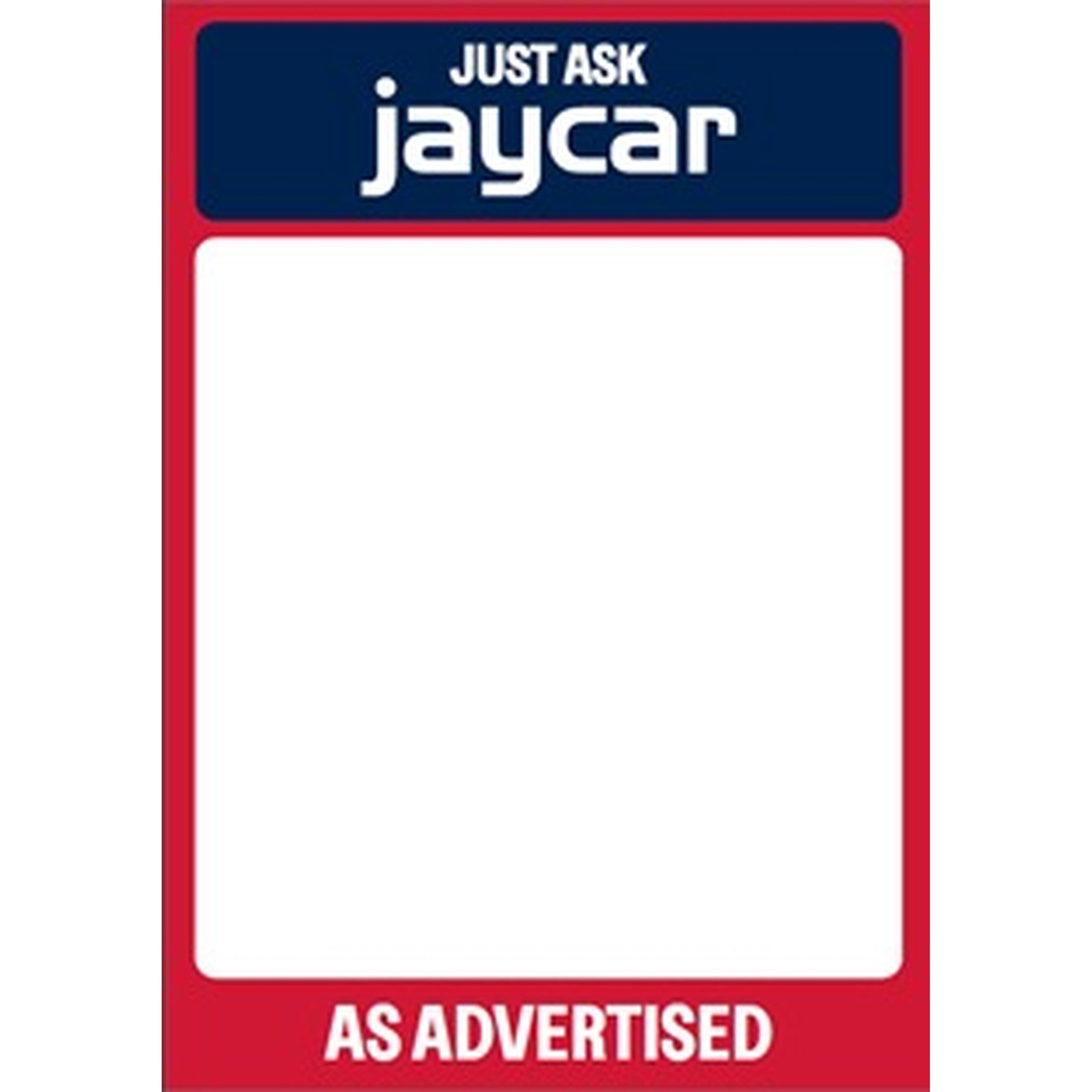 Jaycar Sale A4 Blank Sign Cards - Pack of 50