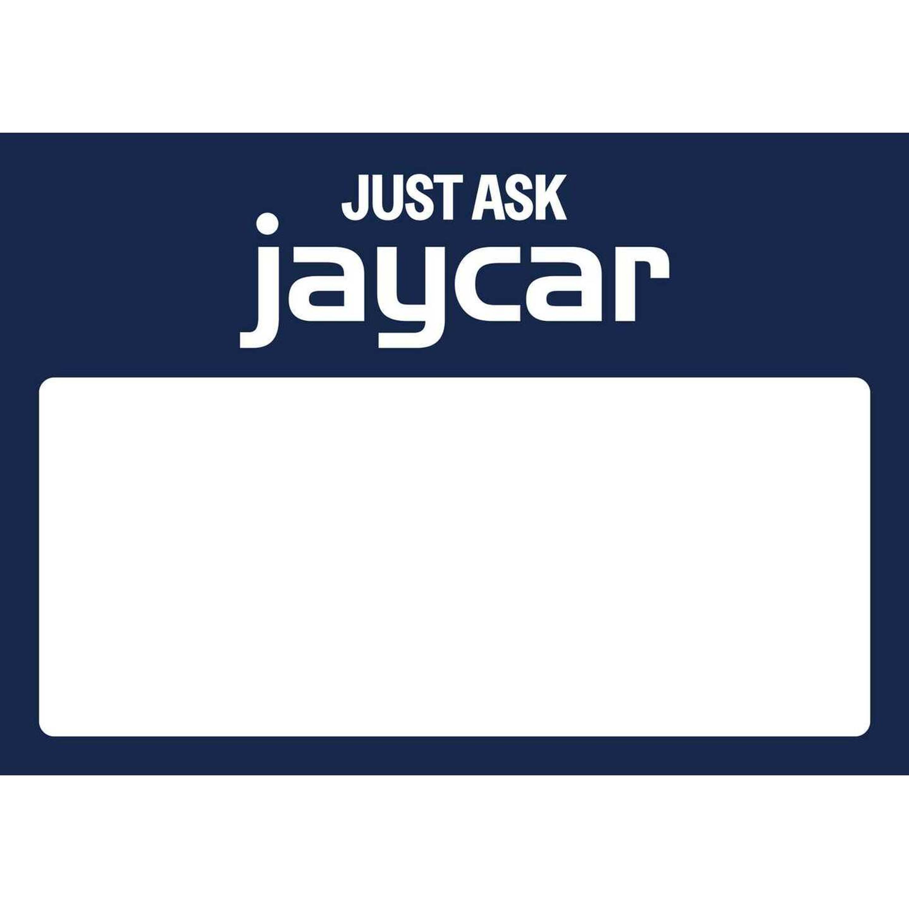 Jaycar Logo A4 Landscape Blank Sign Cards - Pack of 50