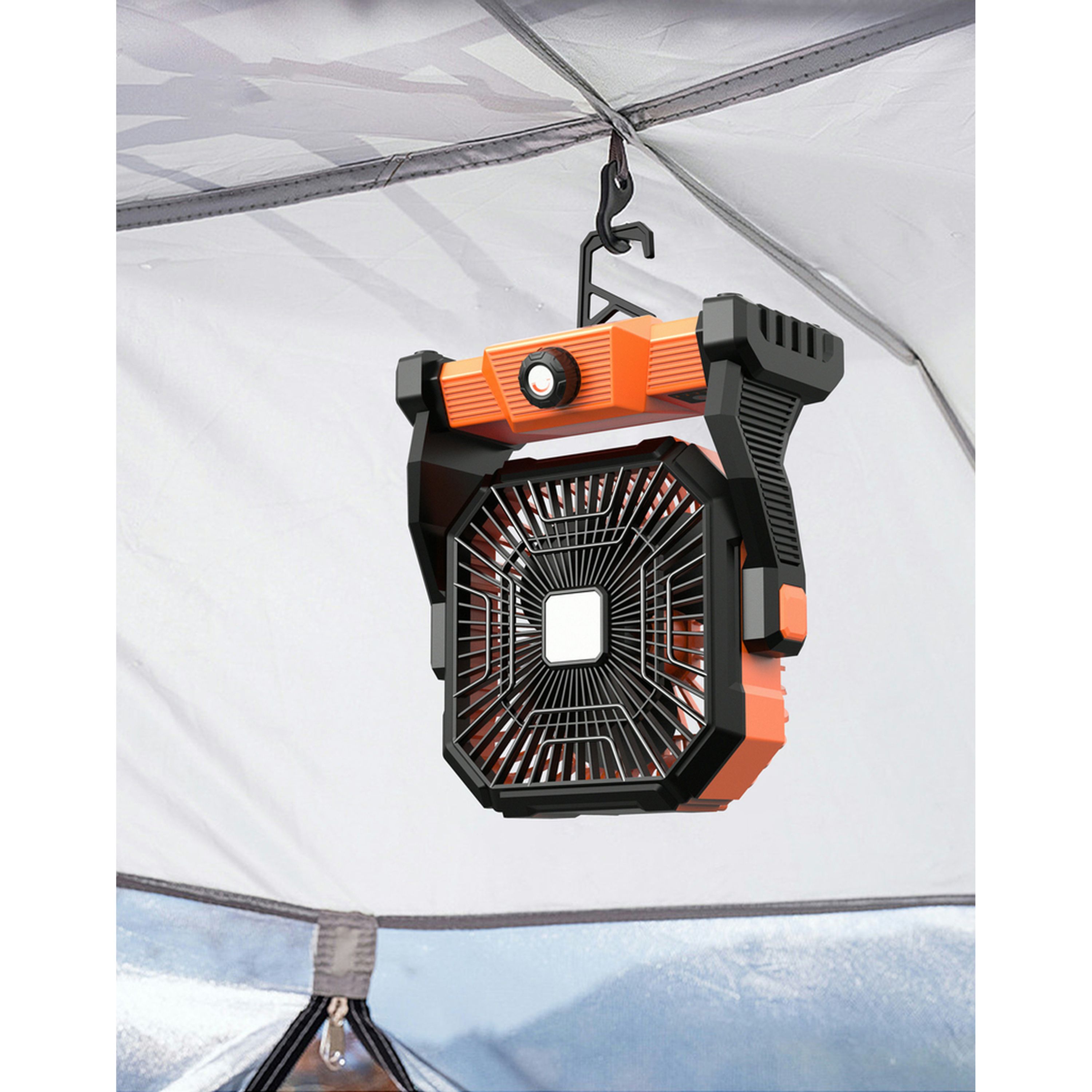 Portable Rechargeable Camping Fan with Power Storage