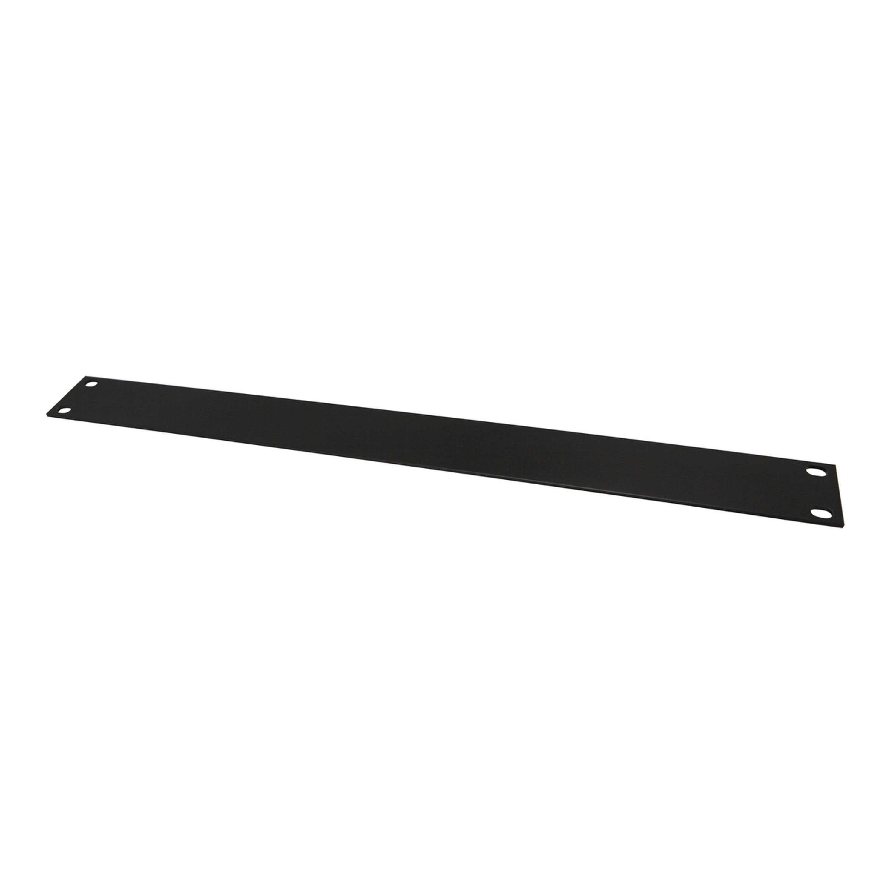 ALuminium 44mm 1U Rack Cabinet Panel - Black Finish
