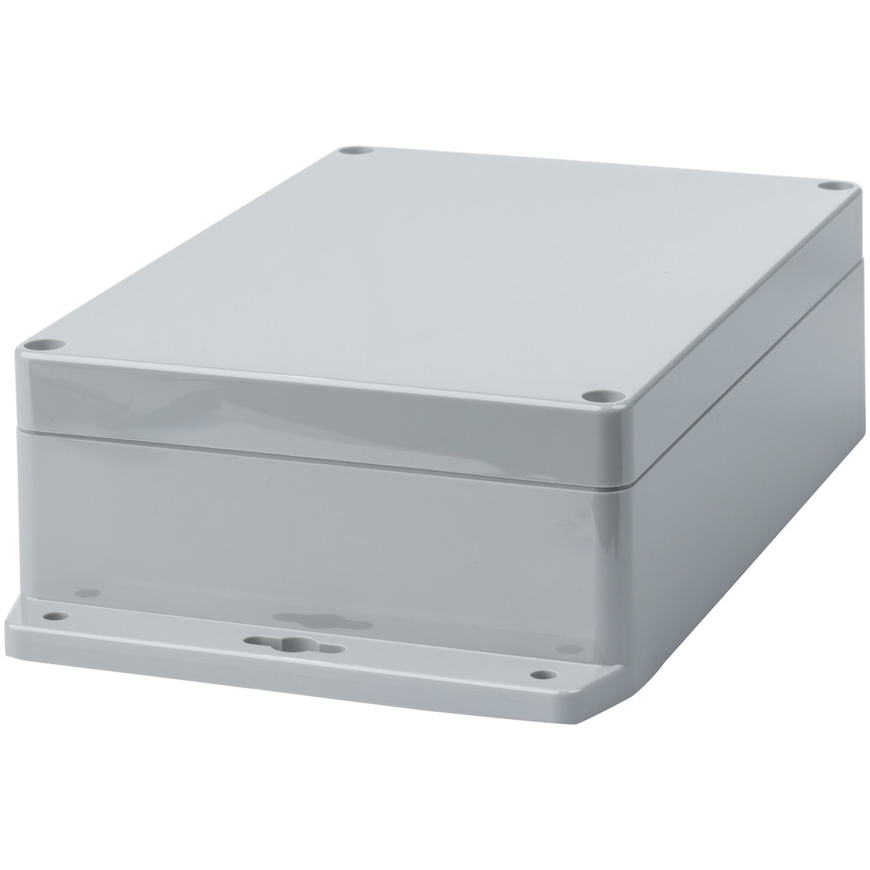 Dark Grey Enclosure with Mounting Flange - 171W x 121D x 55Hmm