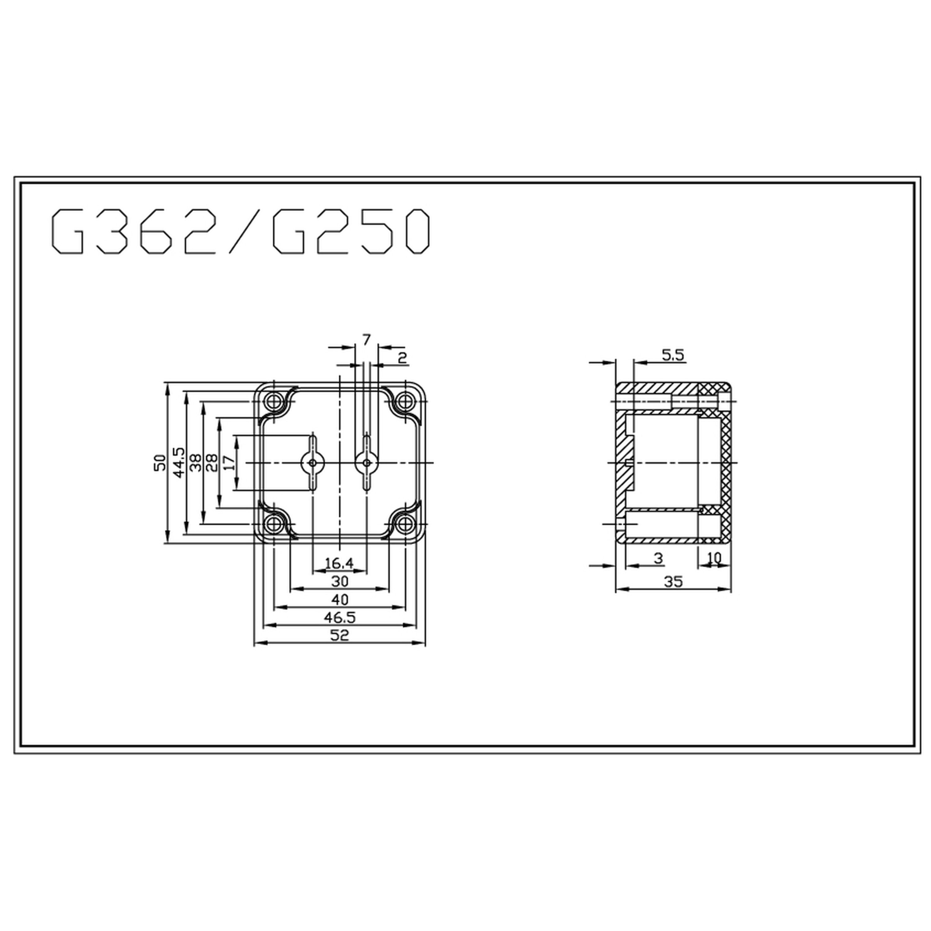 ENCLIND BOX SEALD ABS 52X50X35 D/GRY