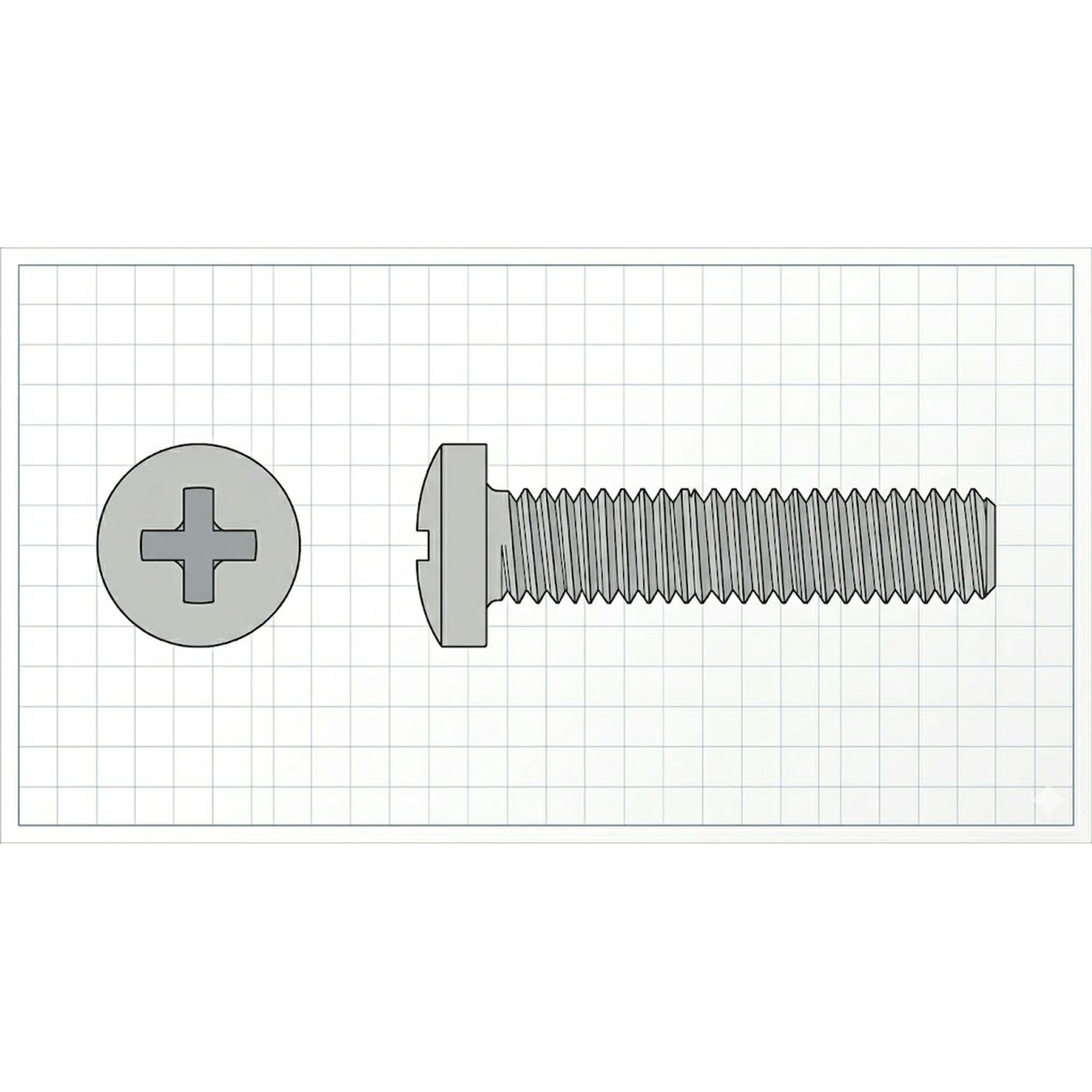 M2 x 8mm Metric Metal Thread Fasteners