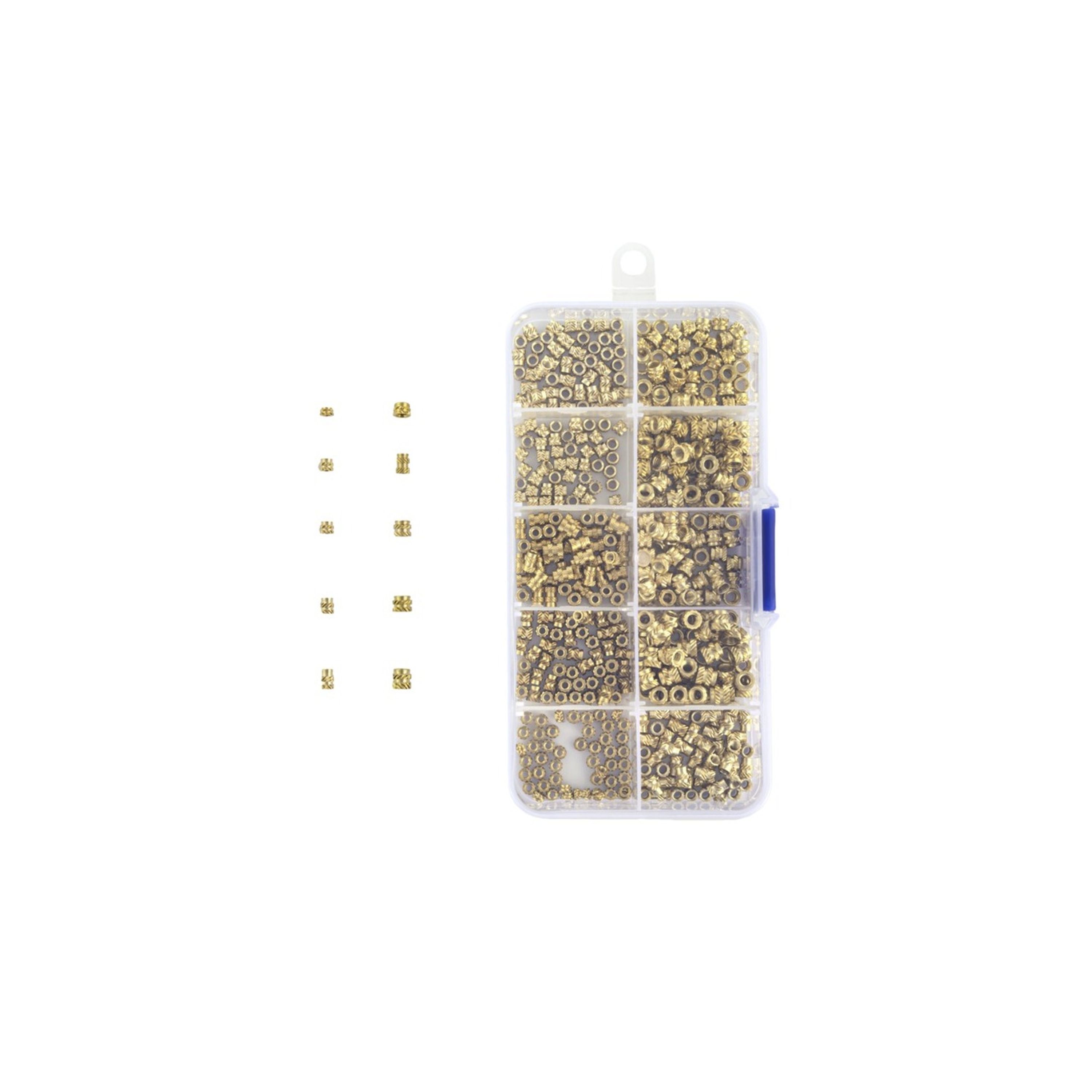 Bushing Heat Set Threaded Brass M2 M2.5 M3 Set of 500