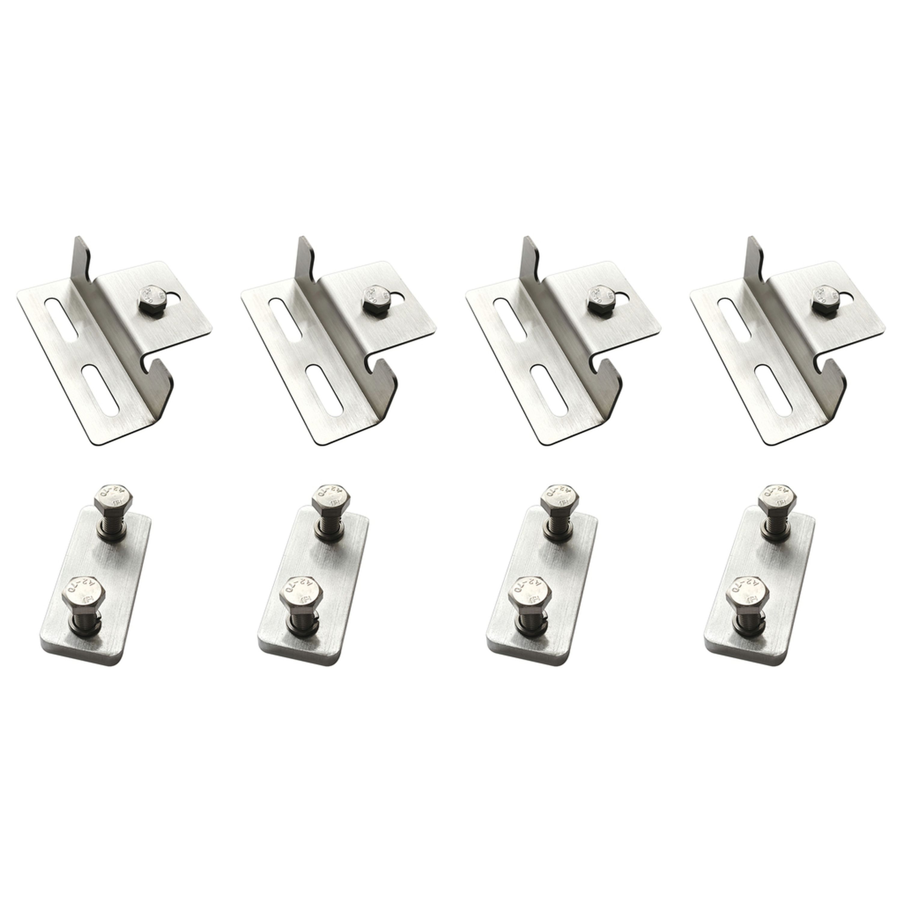Universal Solar Panel Mounting Bracket Kit. Pack of 4 