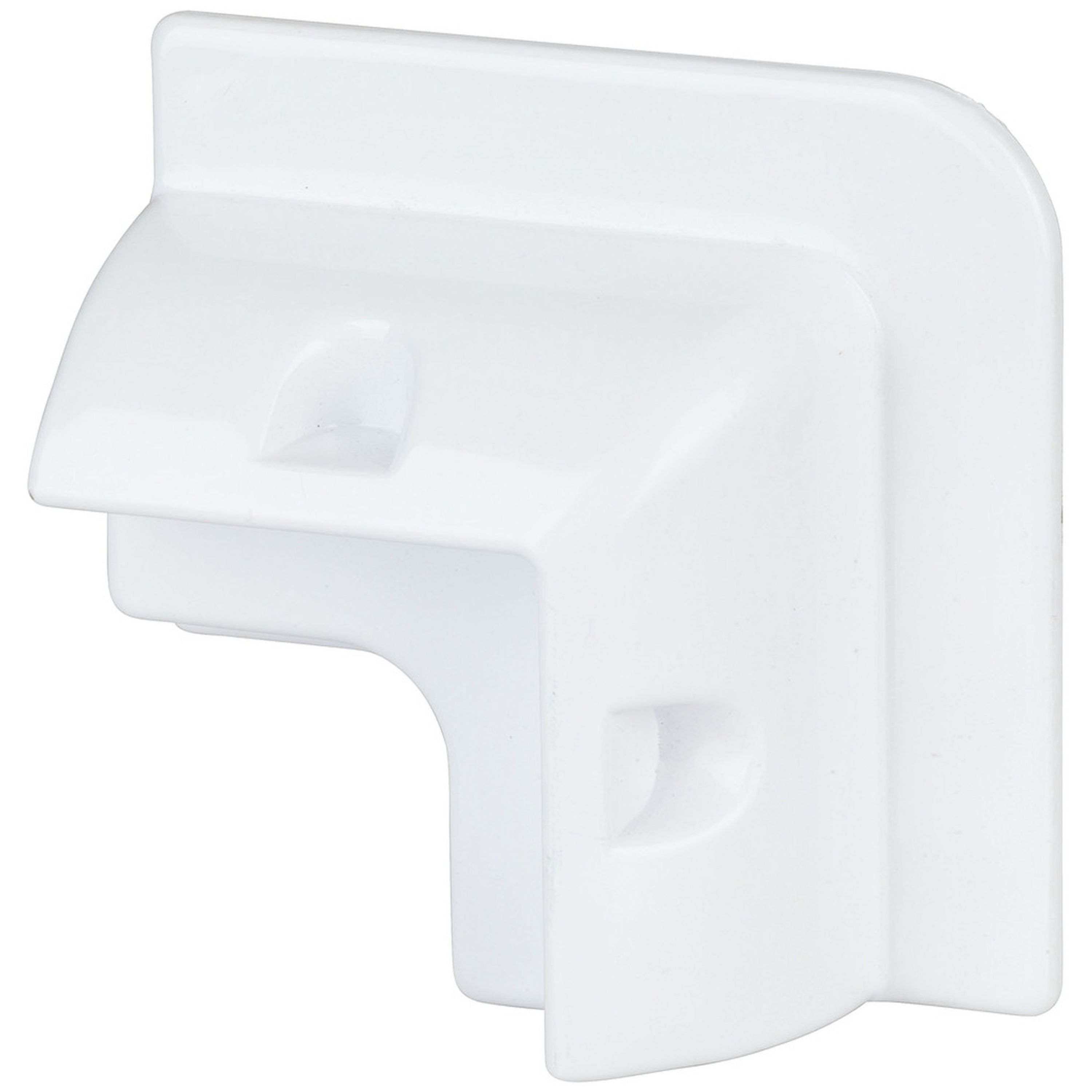 White ABS Solar Panel Corner Mounting Brackets - Set of 4