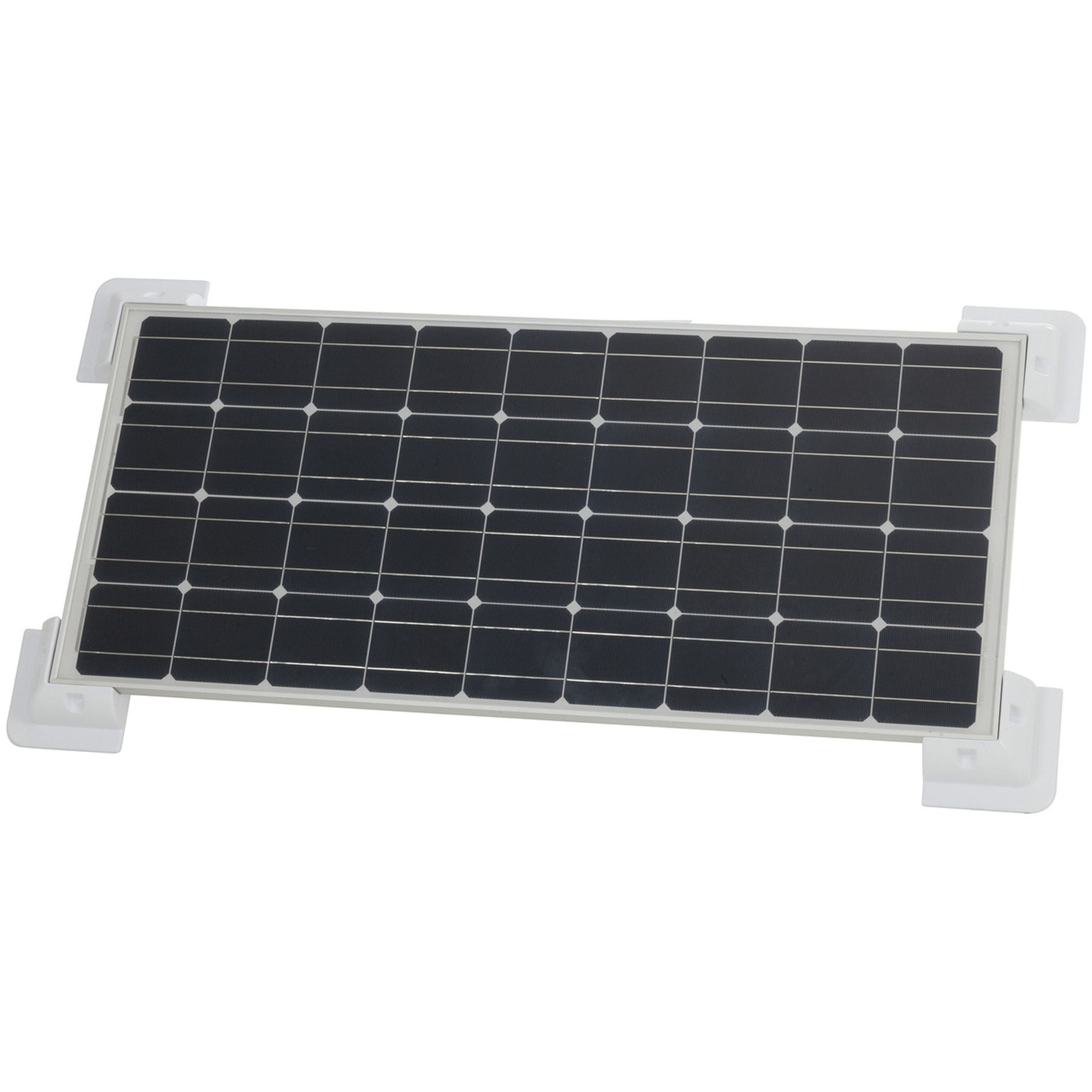 White ABS Solar Panel Corner Mounting Brackets - Set of 4