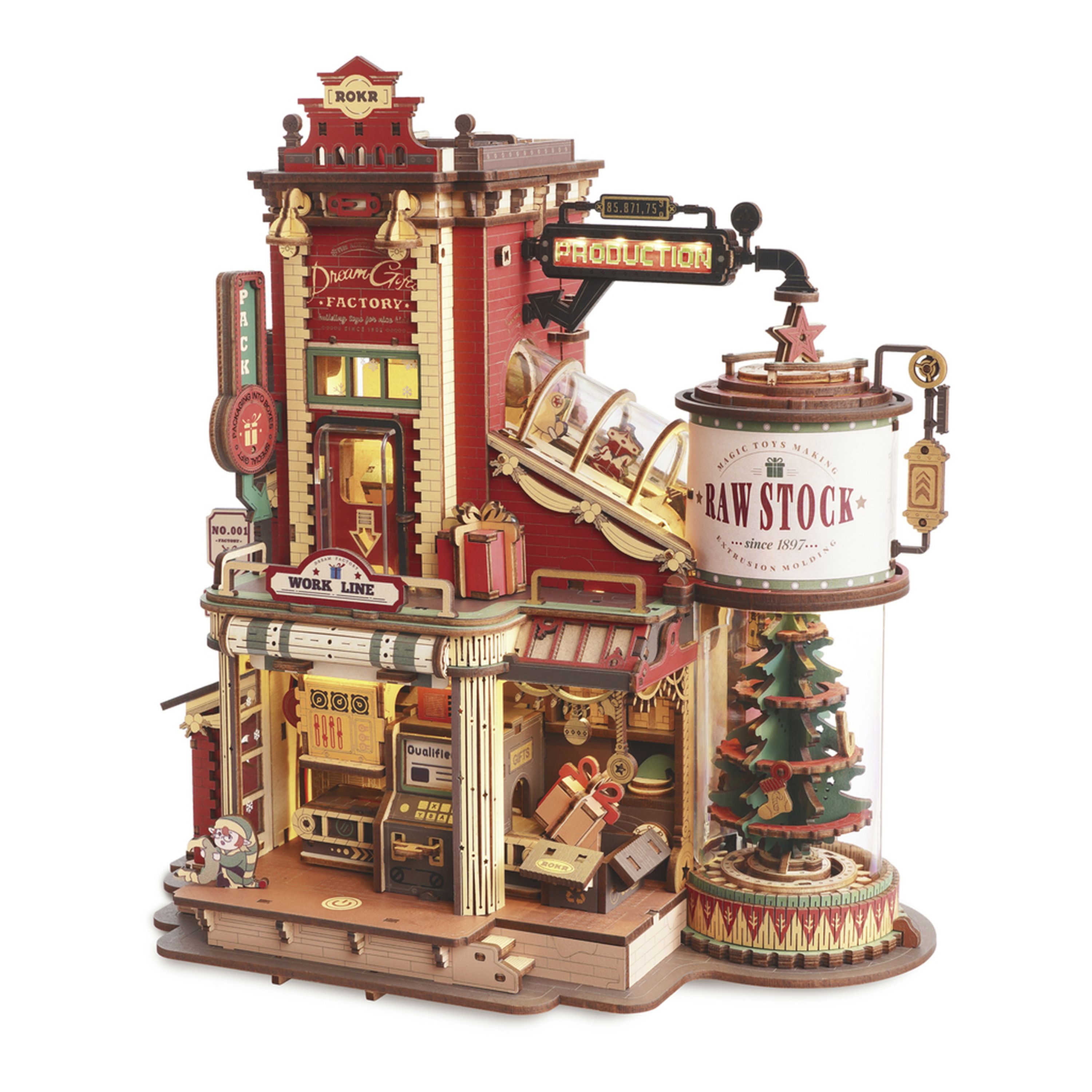 ROKR Dream Gift Factory Wooden Music Box Construction Kit