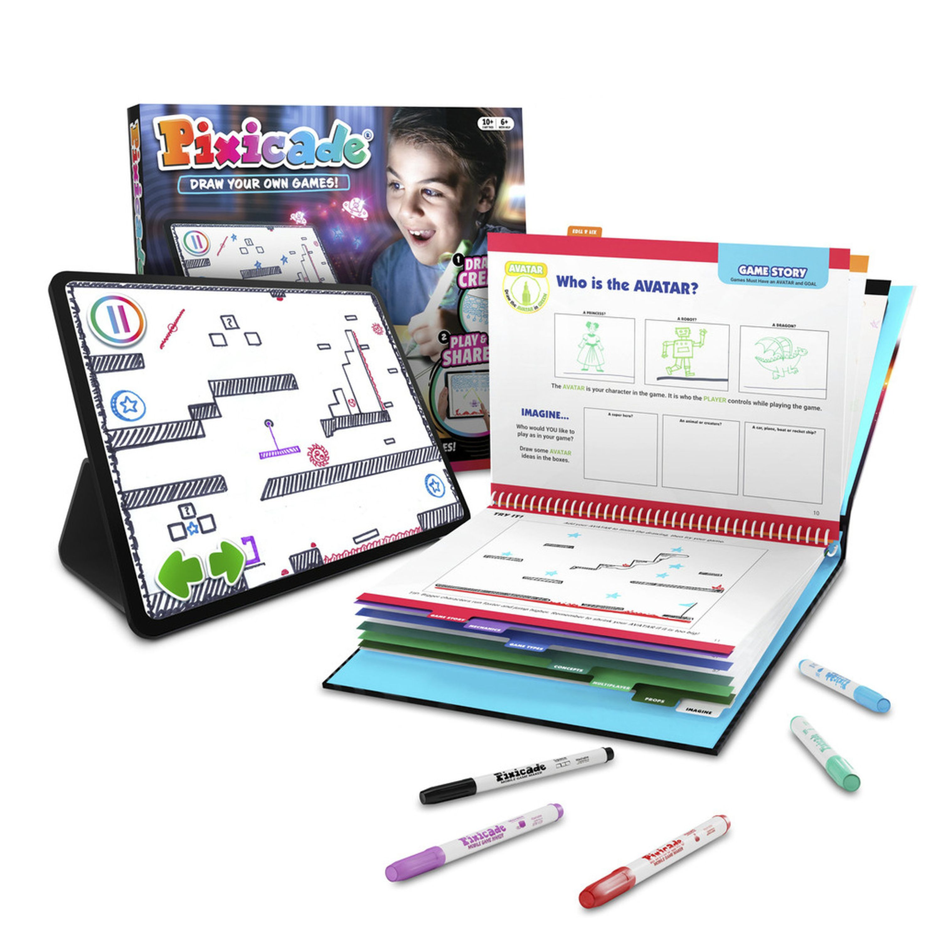 Pixicade - Draw Your Own Video Games Set