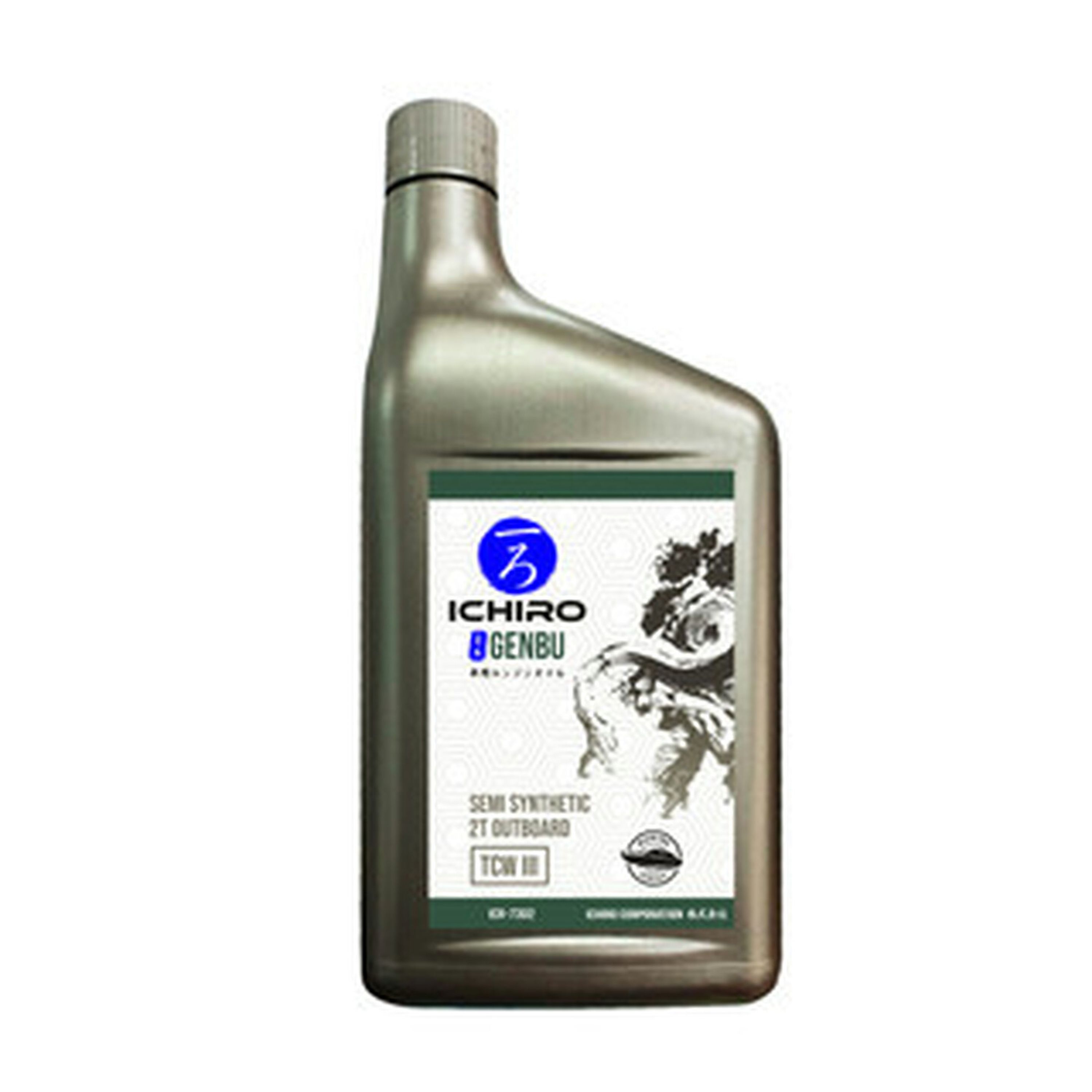 SEMI-SYNTHETIC 2STROKE TCW-3 OUTBOARD ENGINE OIL 1L ICHIRO