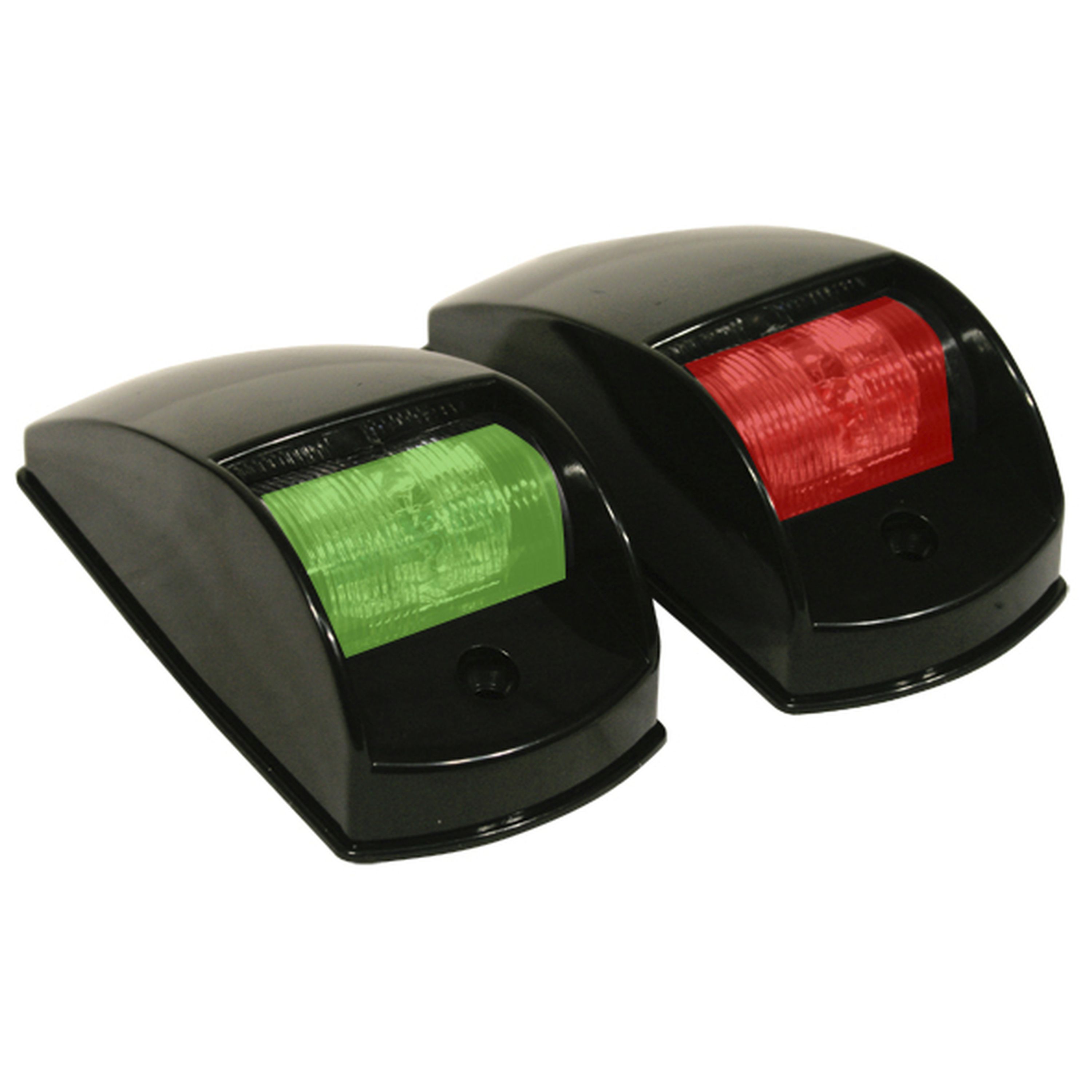 LED Navigation Lights - Port and Starboard Set with Black Enclosure 
