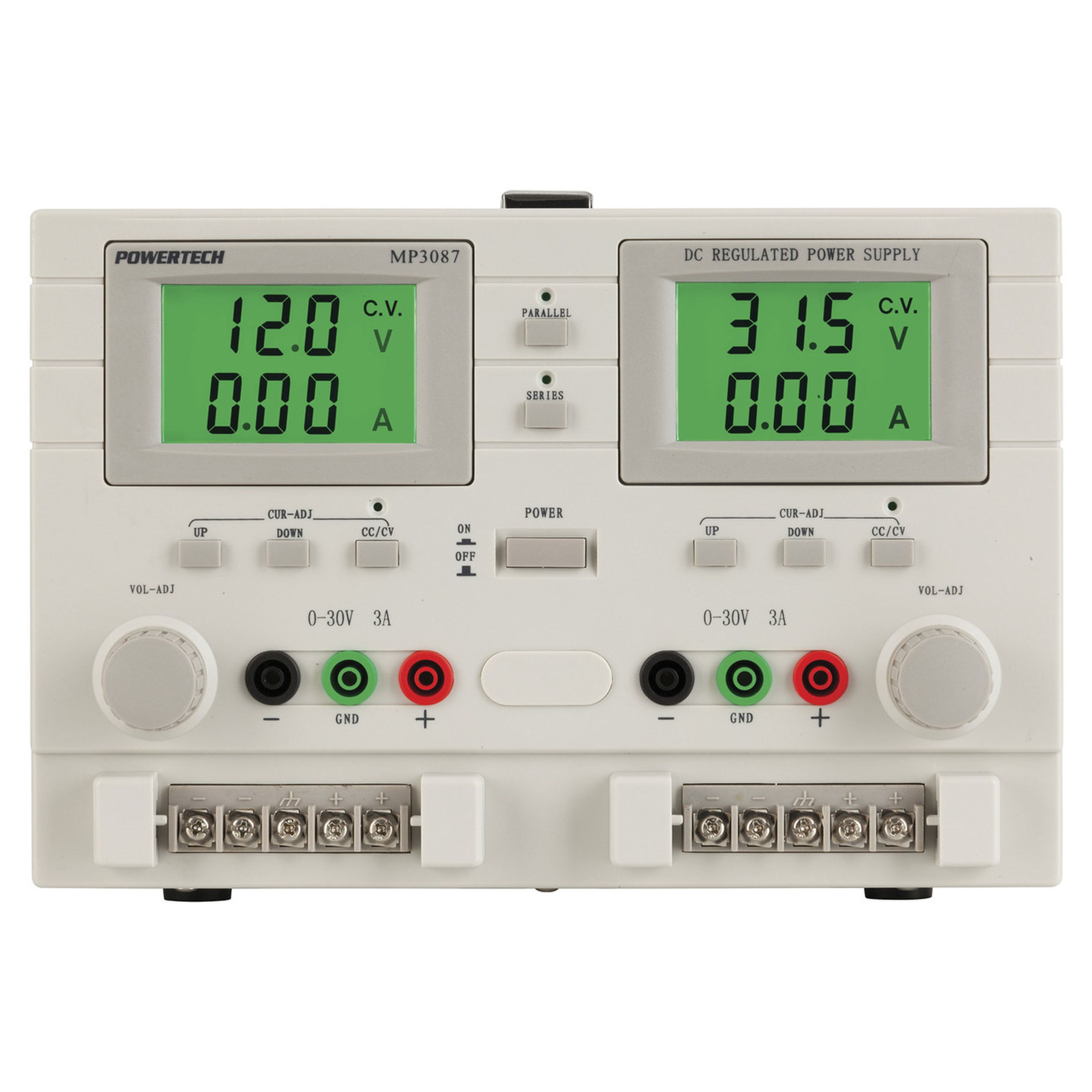 0 to 31.5 VDC Dual Output Dual Tracking Laboratory Power Supply
