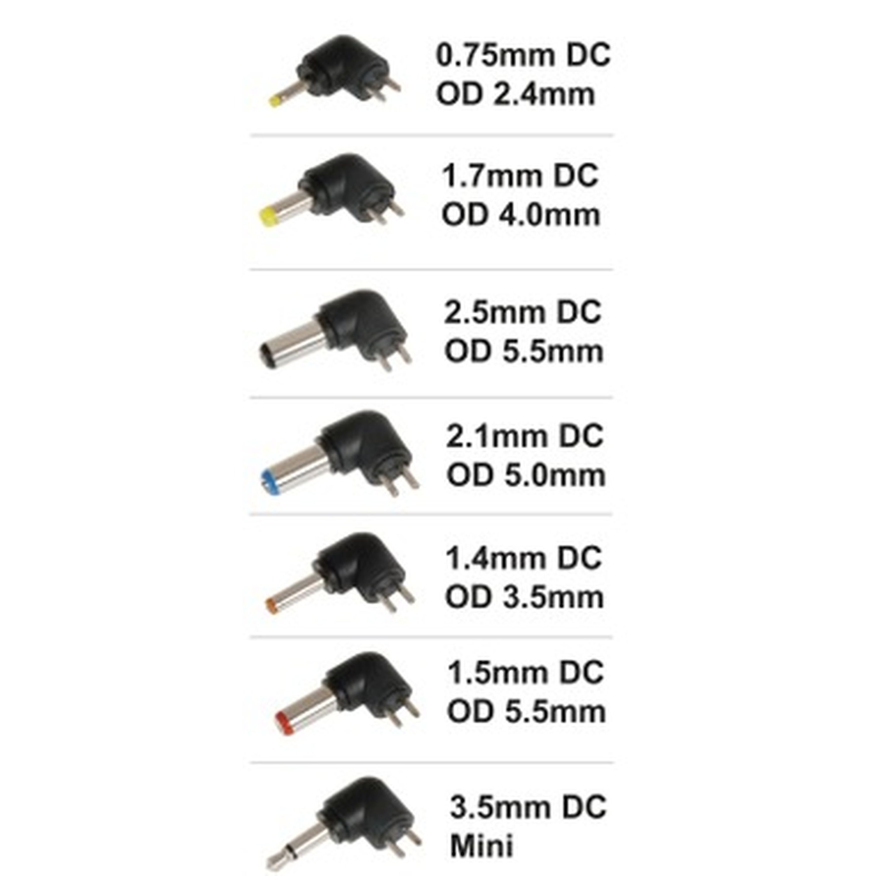 48VDC 1.25A 65W Switchmode Mains Adaptor with 7 Changeable Plugs