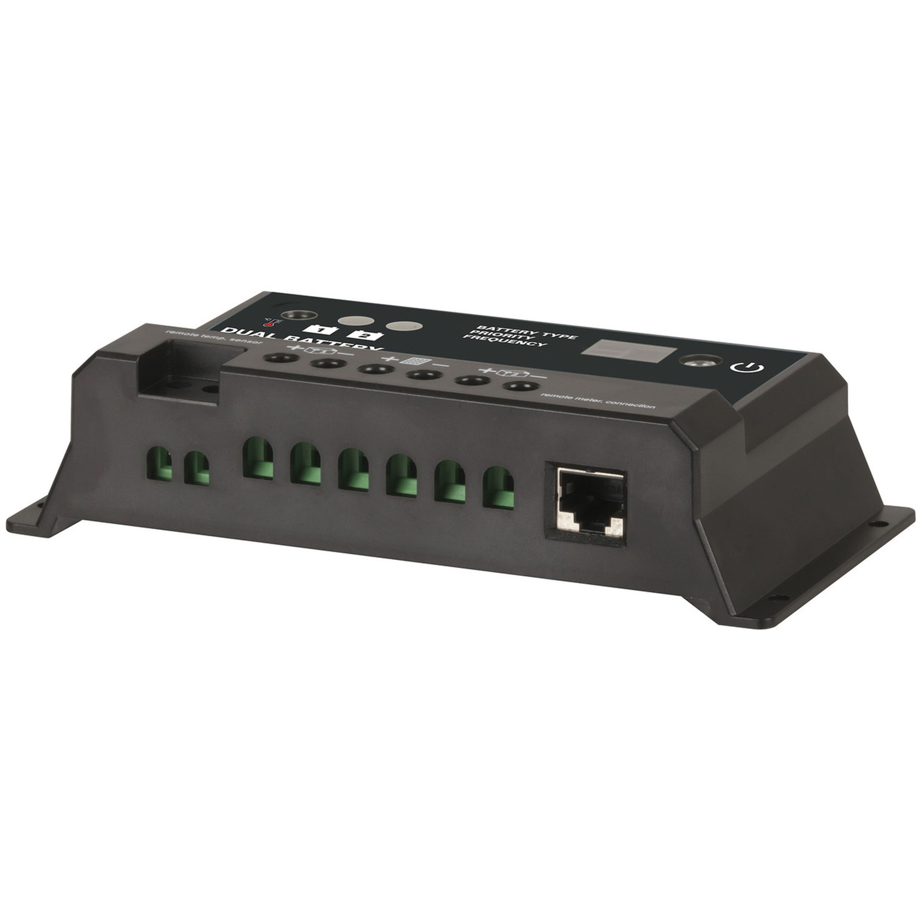 10A Dual Battery PWM Solar Charge Controller 12/24V with LED Indicator
