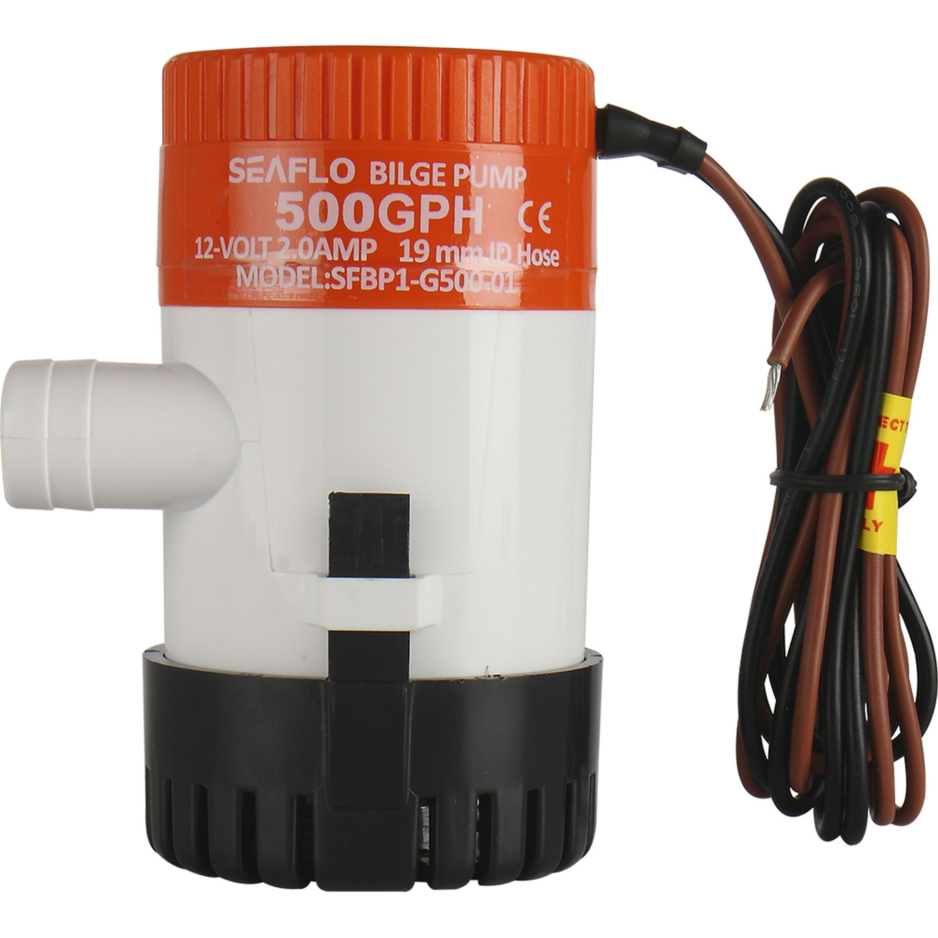 12V 500GPH Non-Automatic Bilge Pump 