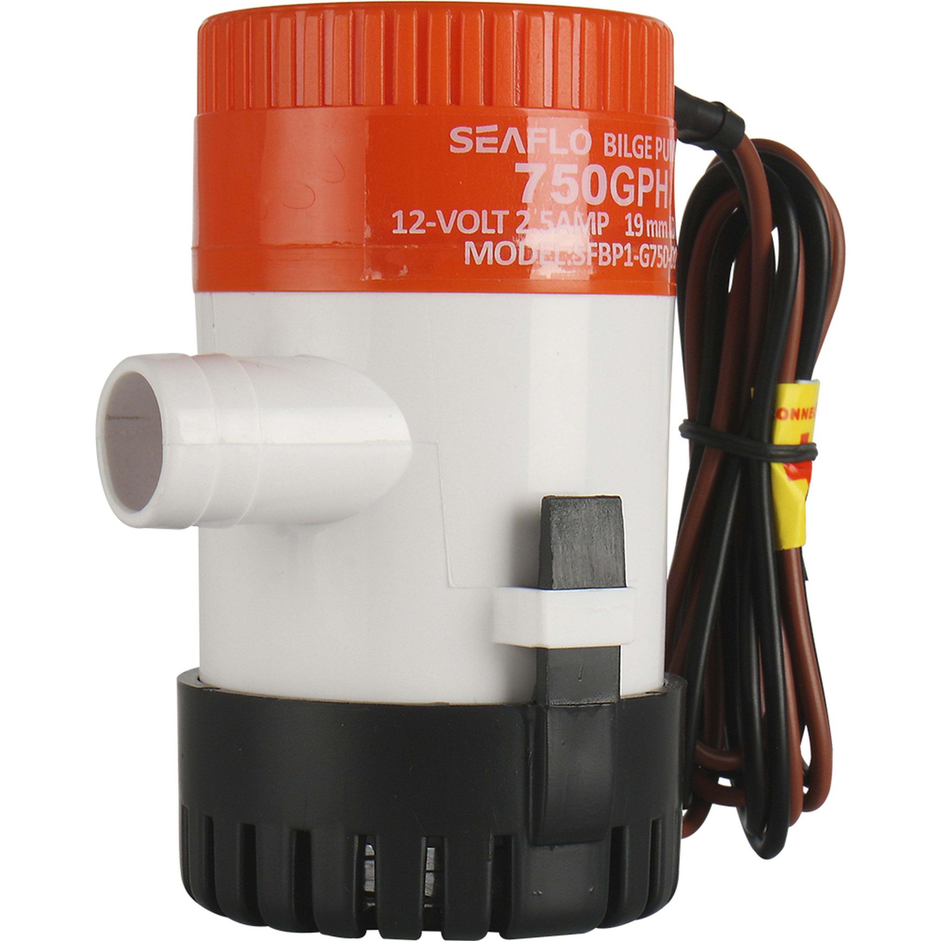 12V 750GPH Non-Automatic Bilge Pump 