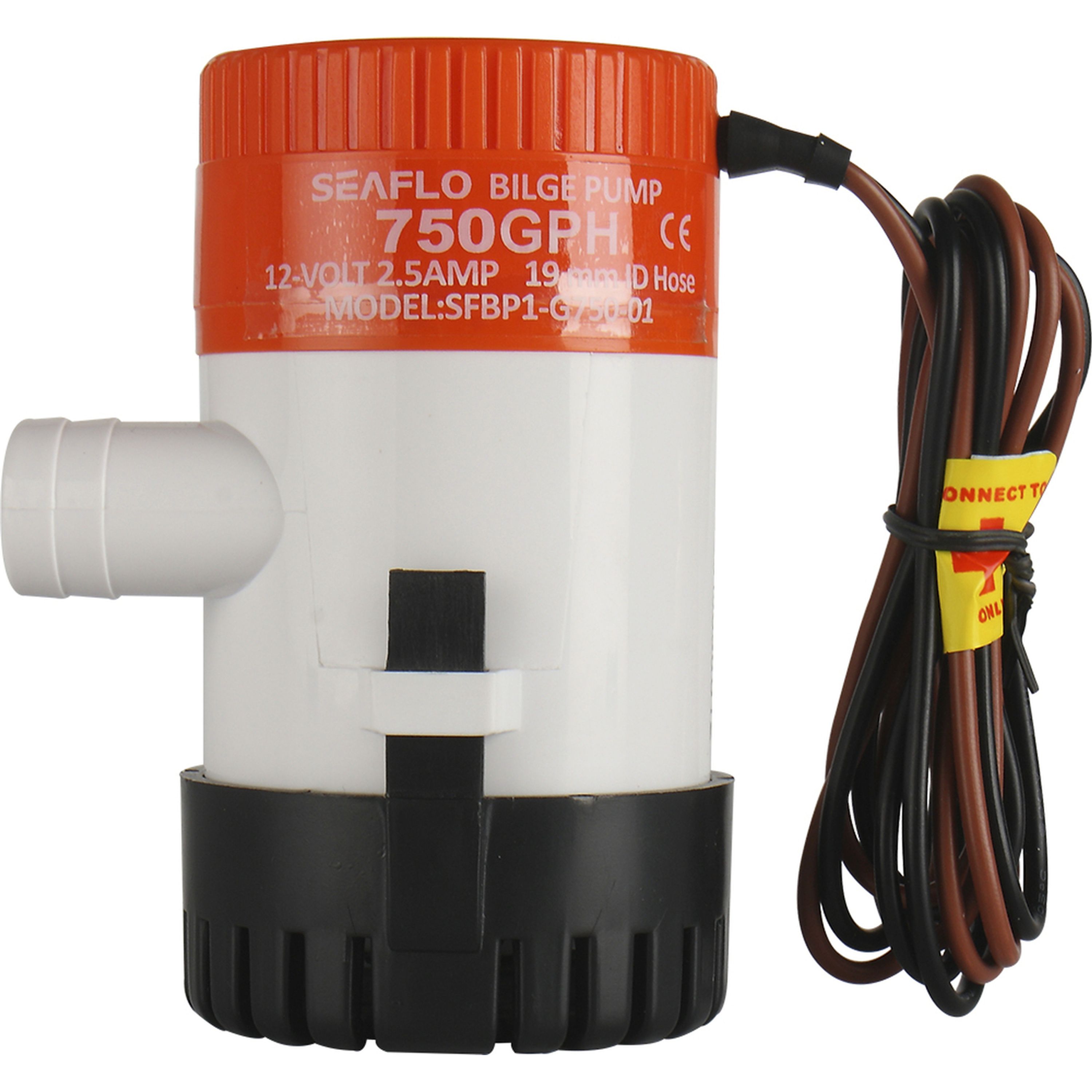 12V 750GPH Non-Automatic Bilge Pump 