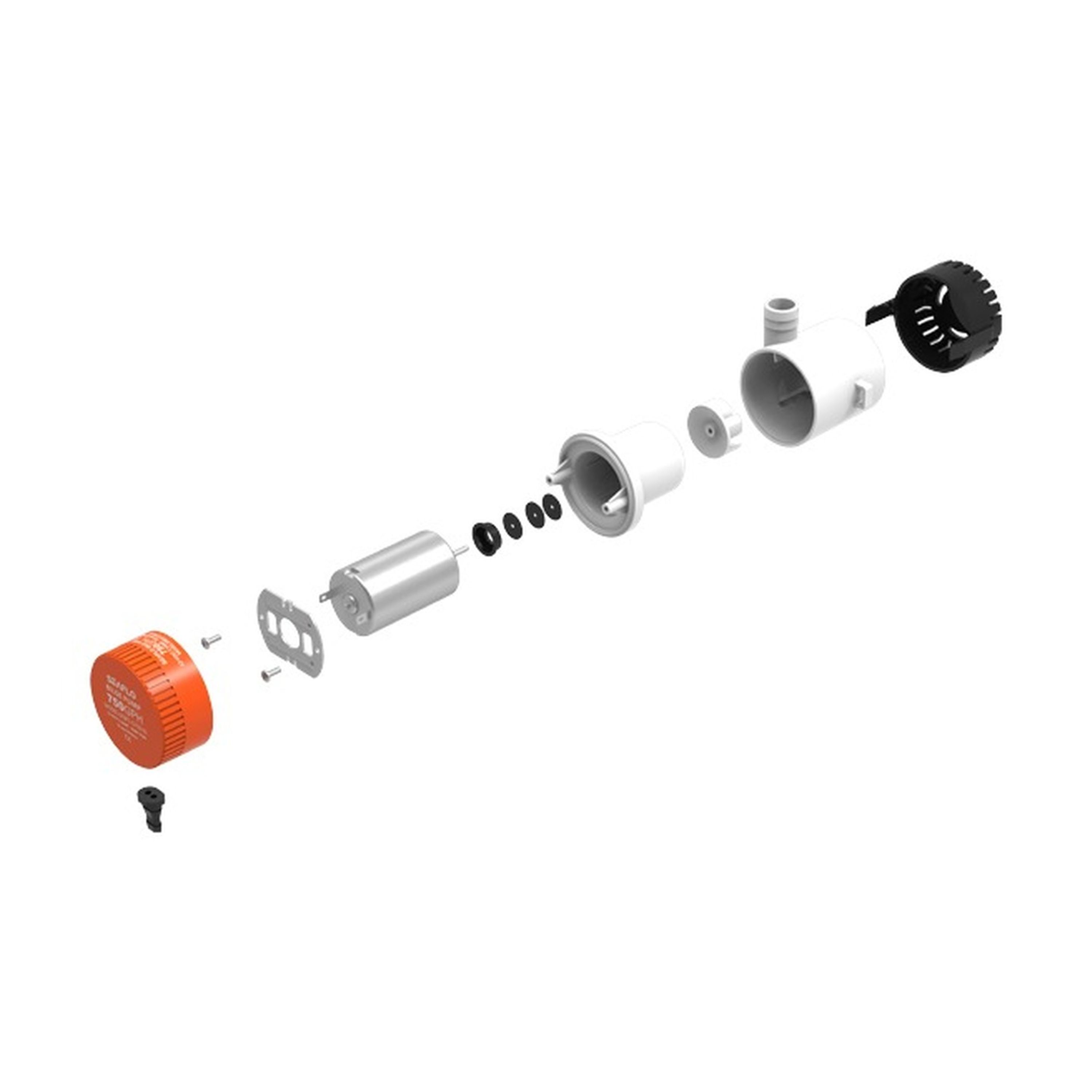 12V 750GPH Non-Automatic Bilge Pump 