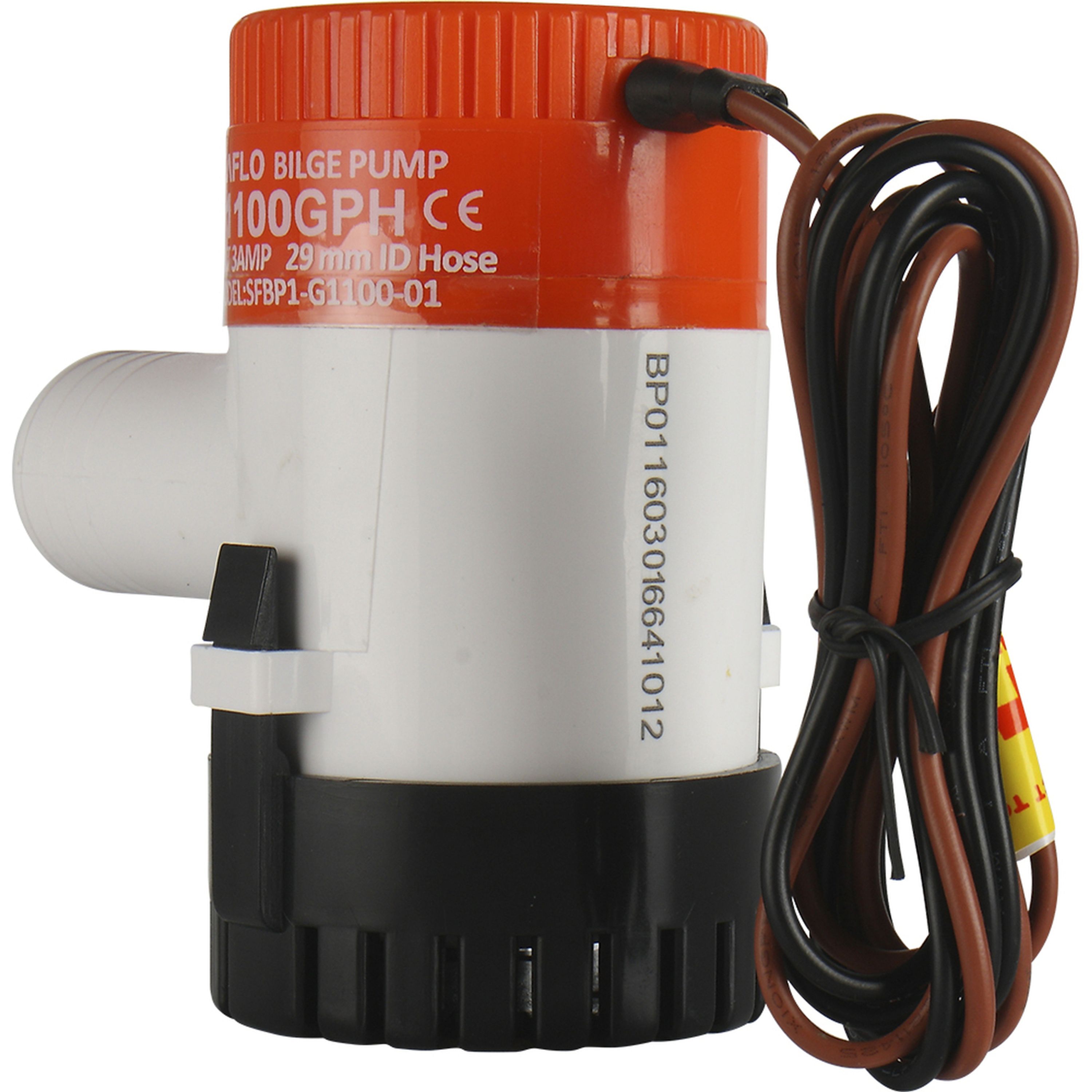 12V 1100GPH Non-Automatic Bilge Pump 