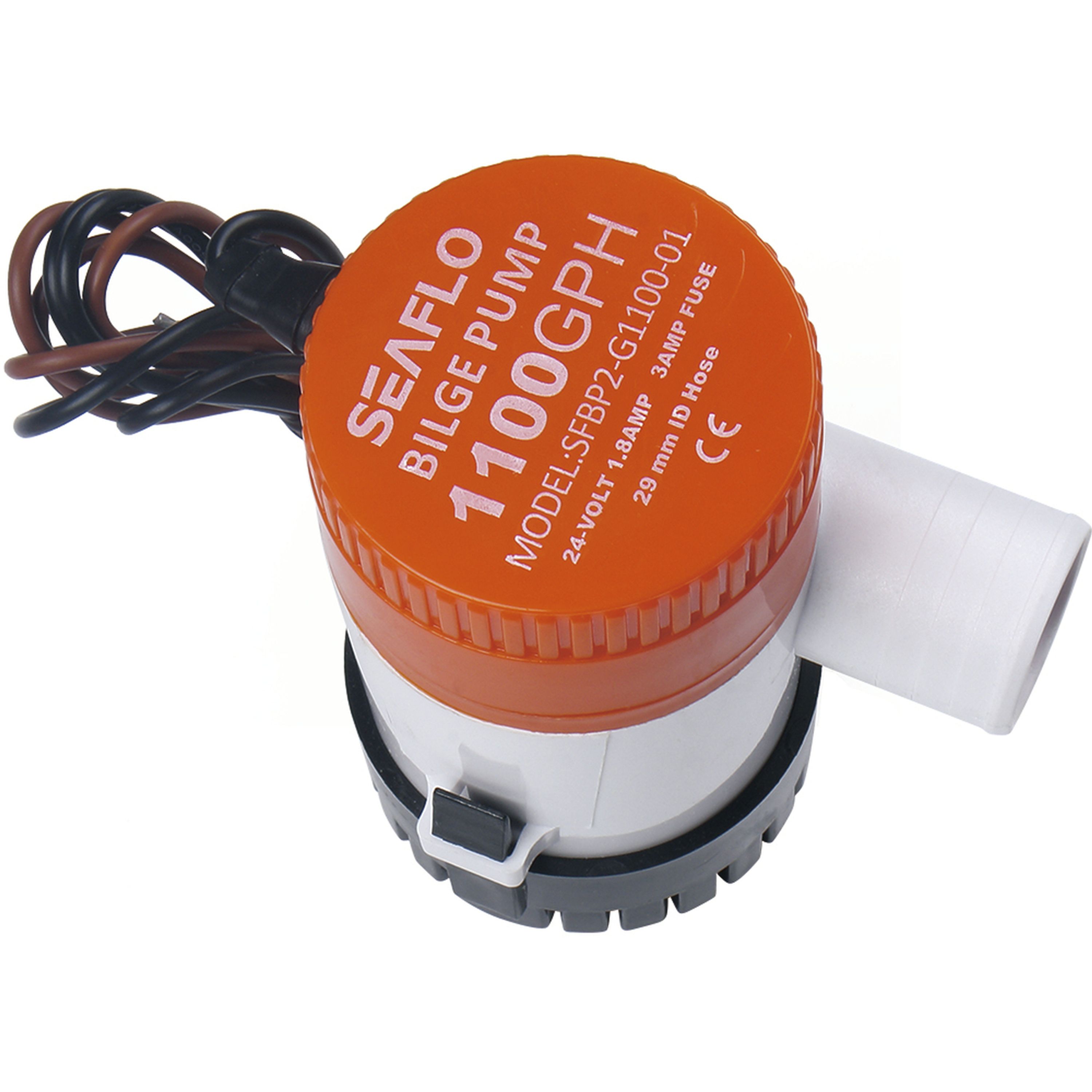 12V 1100GPH Non-Automatic Bilge Pump 
