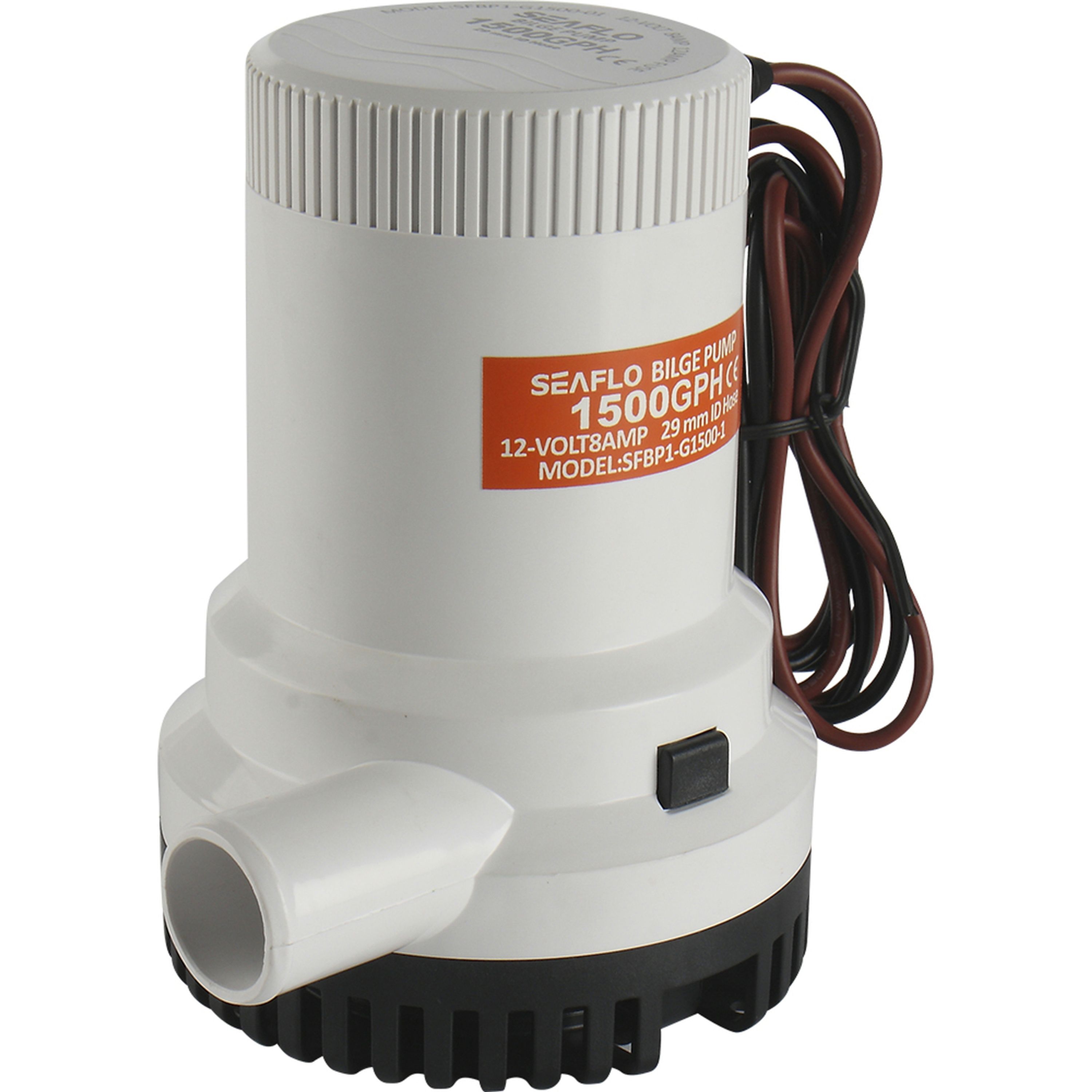 12V 1500GPH Non-Automatic Bilge Pump 