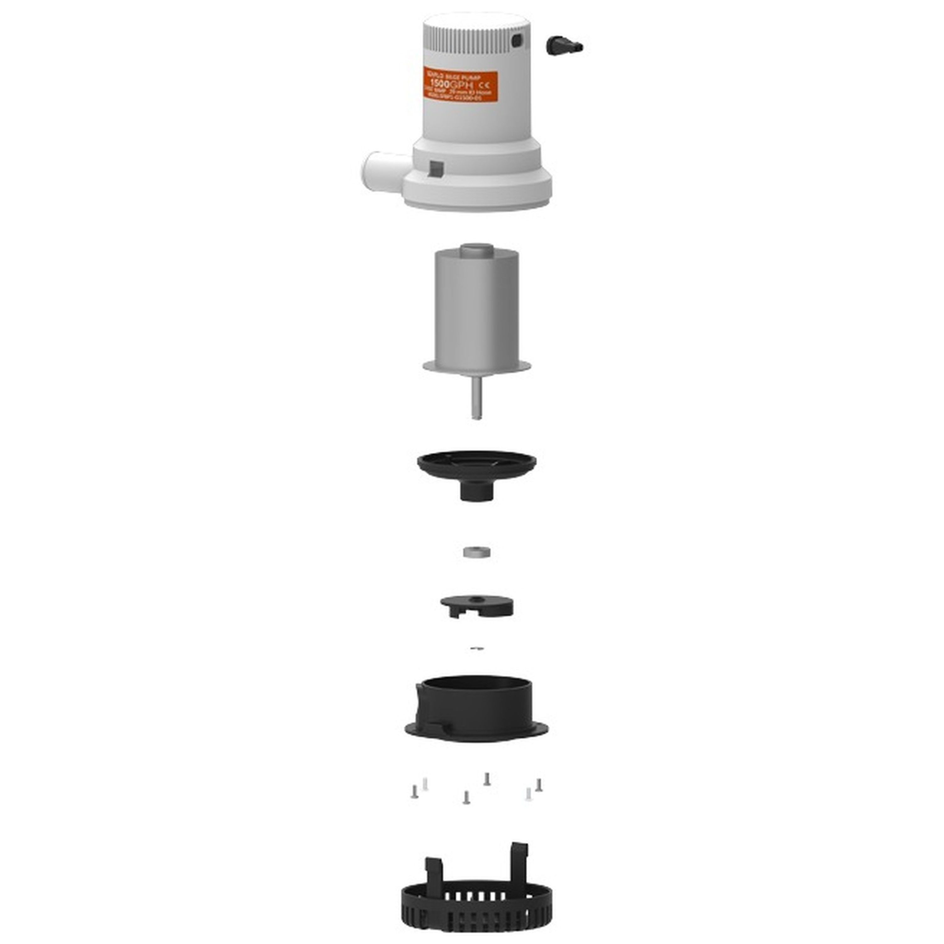 12V 2000GPH Non-Automatic Bilge Pumps 