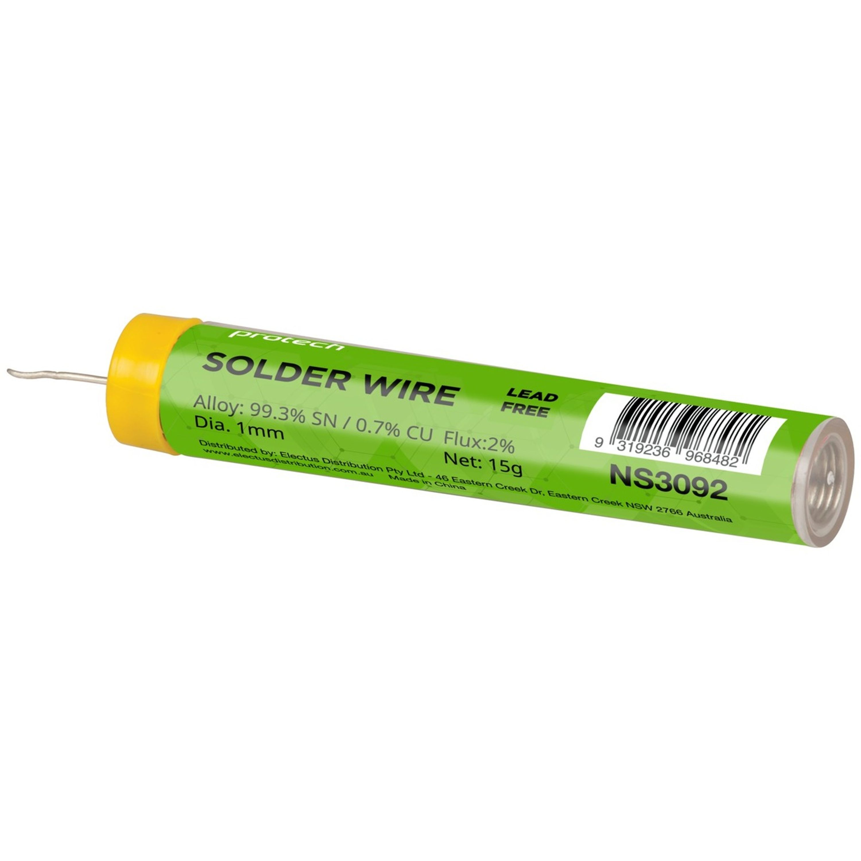 1.0mm 15g Lead Free Solder Hobby Tube