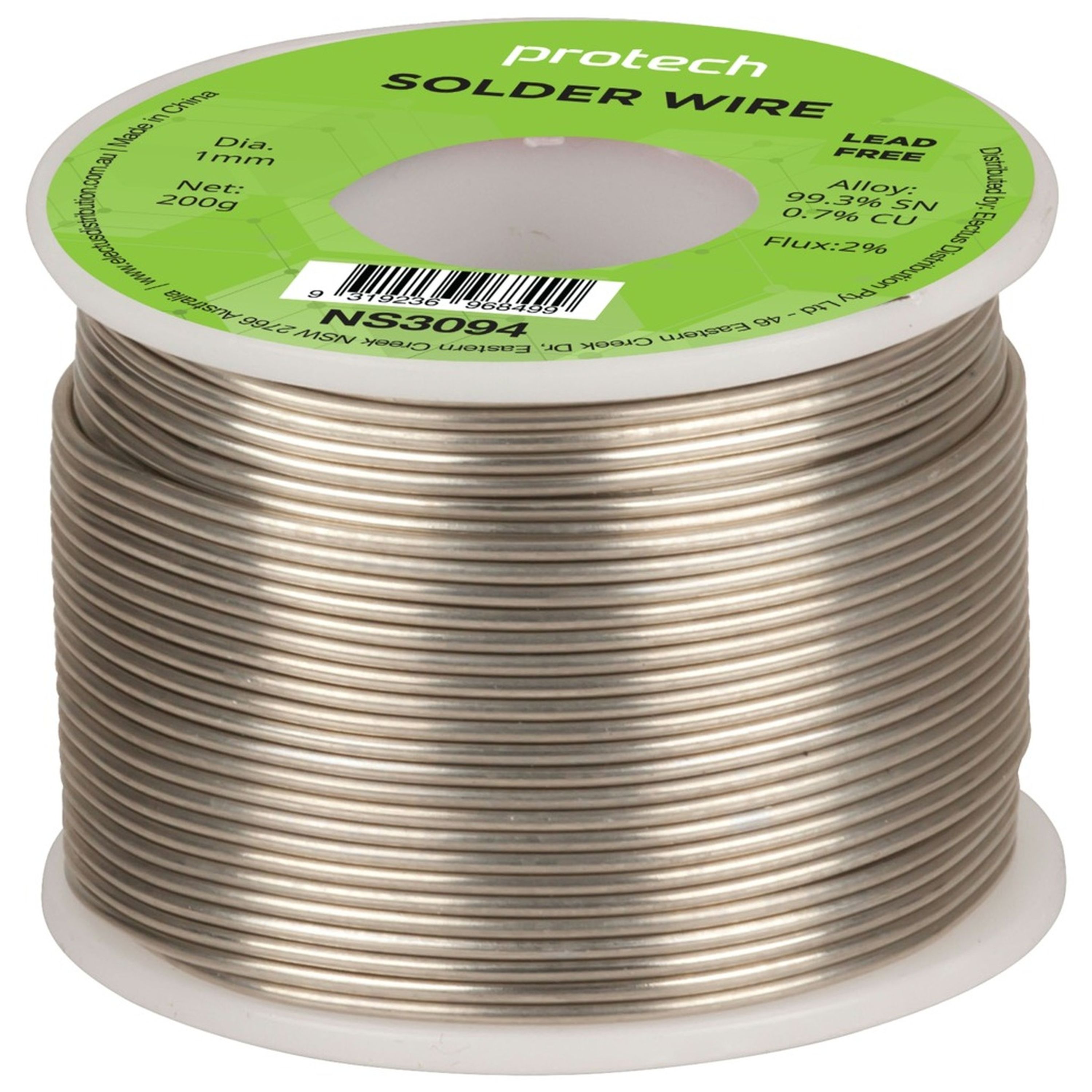 Lead Free Solder 1mm 200g Roll