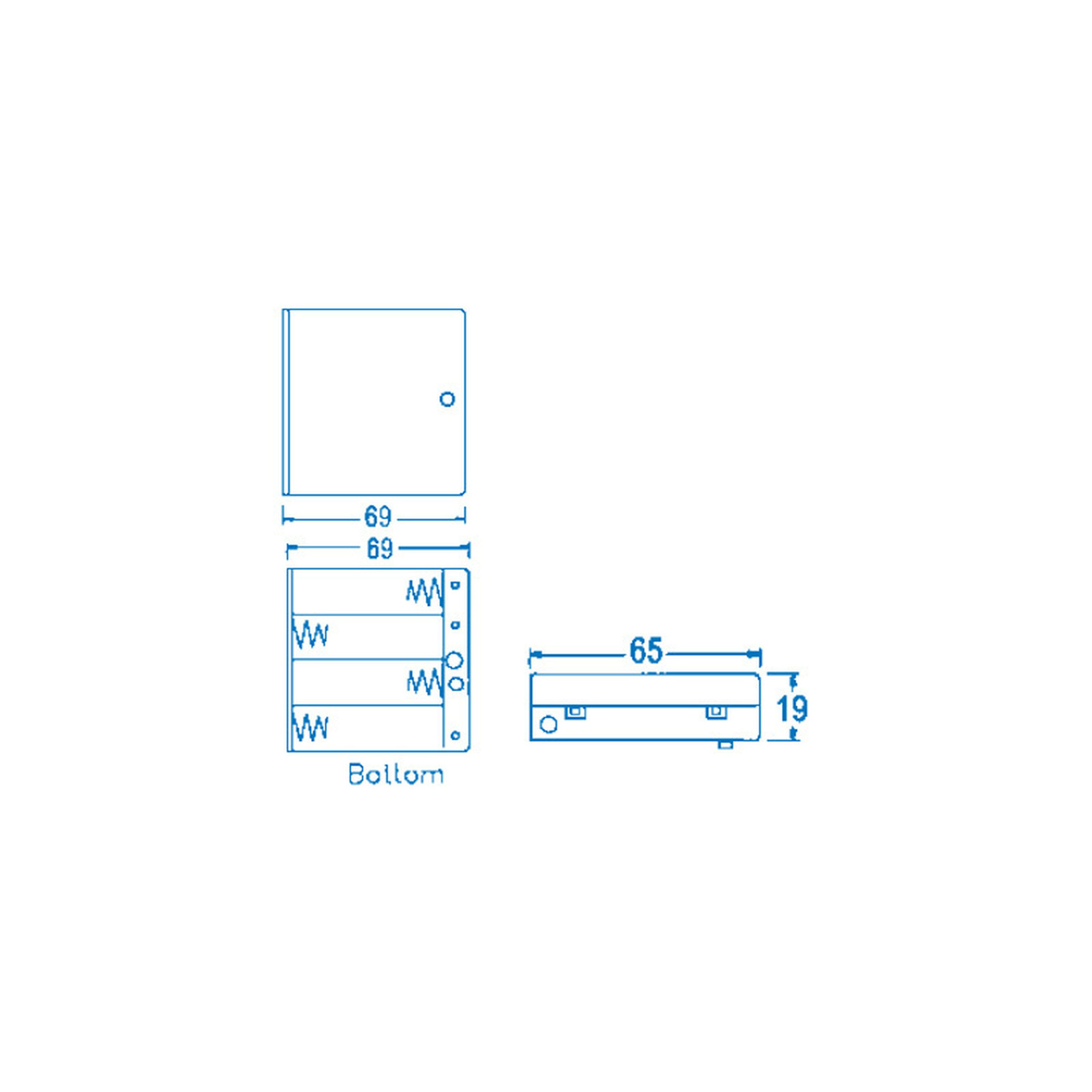 4AA Switched Battery Enclosure