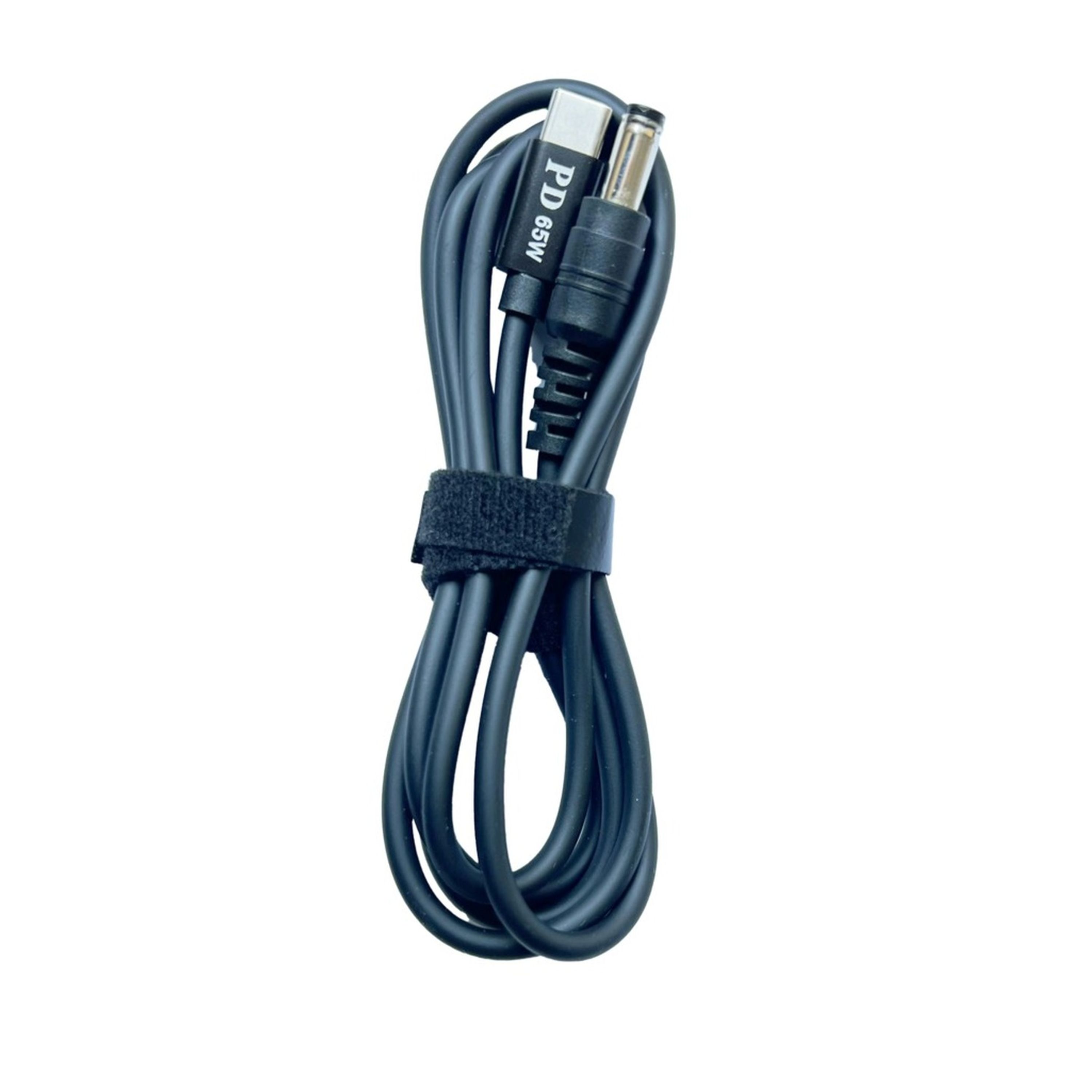 USB Type C 3.1 PD to 5.5mm Barrel Jack Cable - 12V 5A Output - 1.2m long
