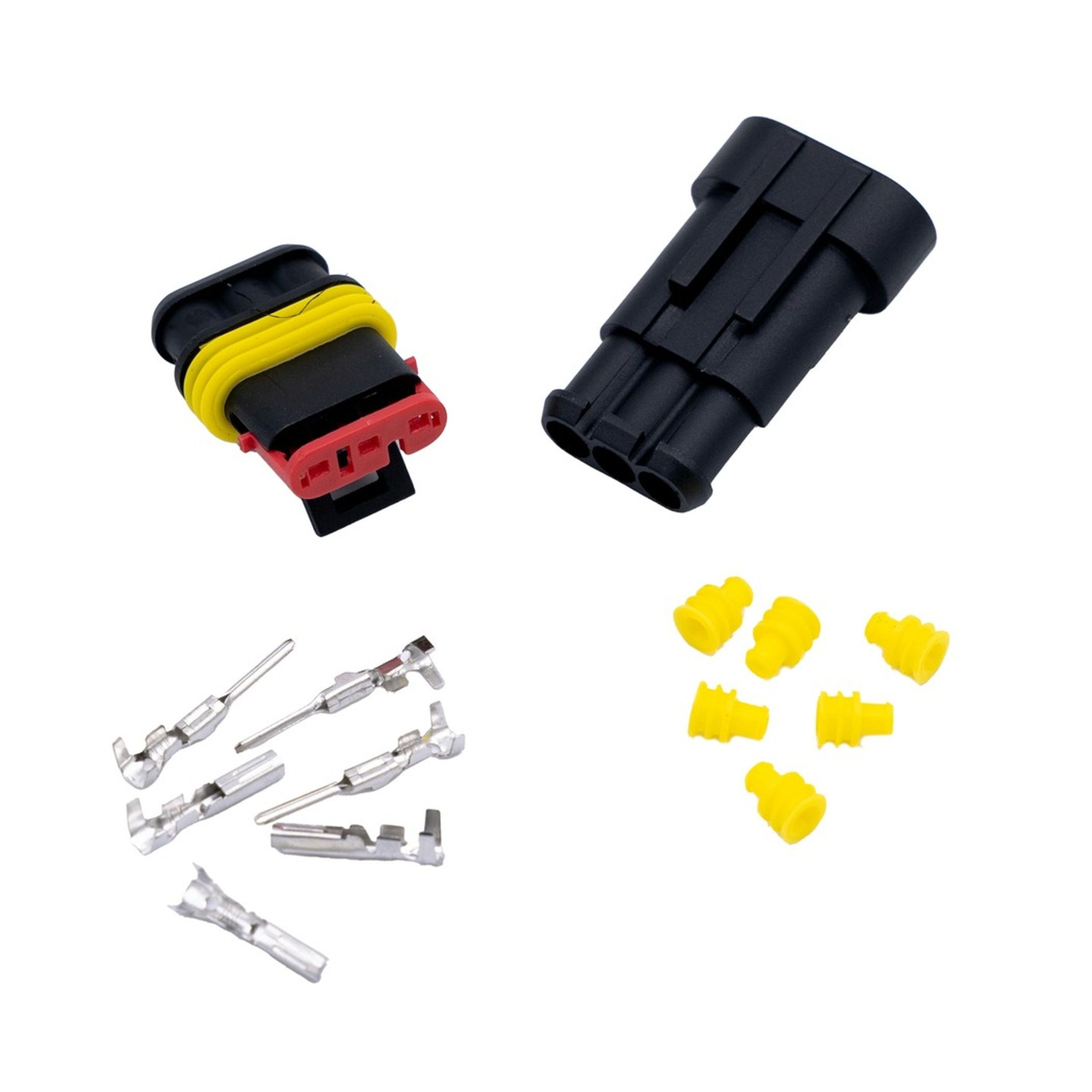 Automotive Waterproof FS Plug and Socket Set - 3 way