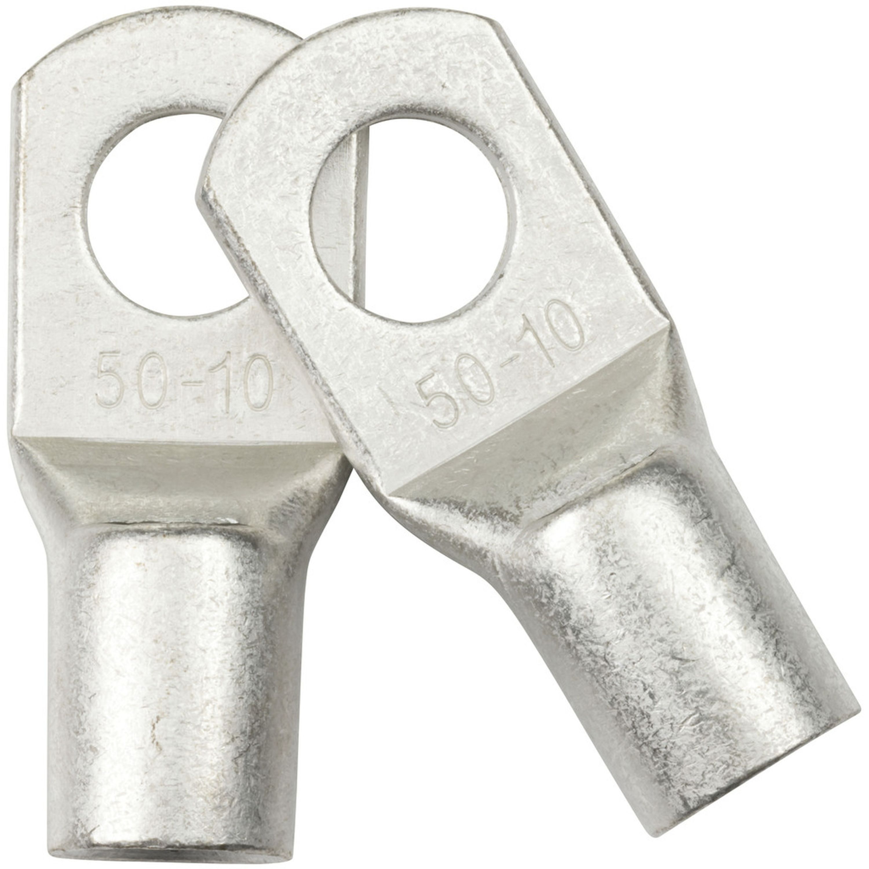 10mm Non-Insulated Eye Terminal 50mm2 1/0AWG Pack of 2