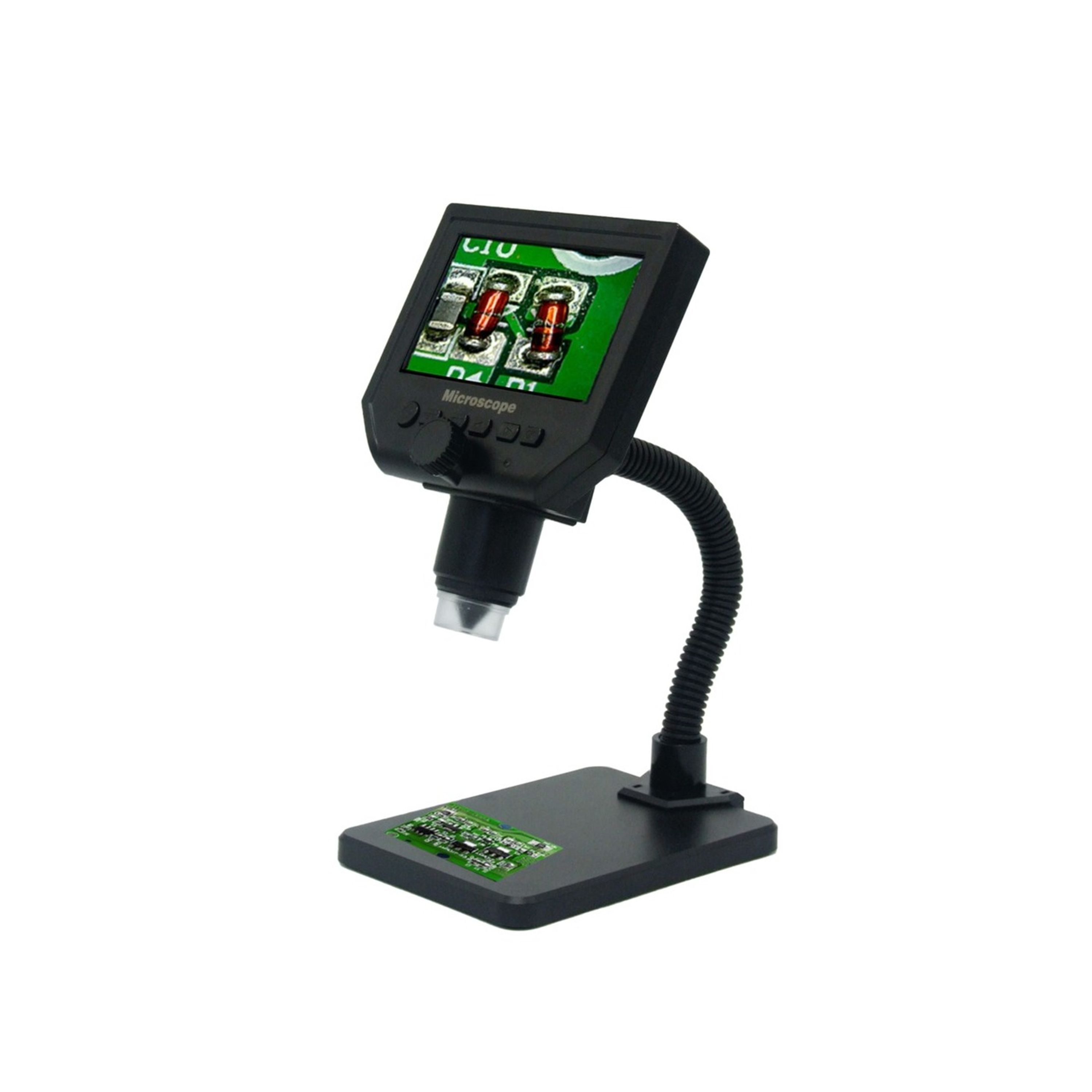 720P Digital Microscope with 4.3 Inch HD Screen and 3.6MP CCD Sensor